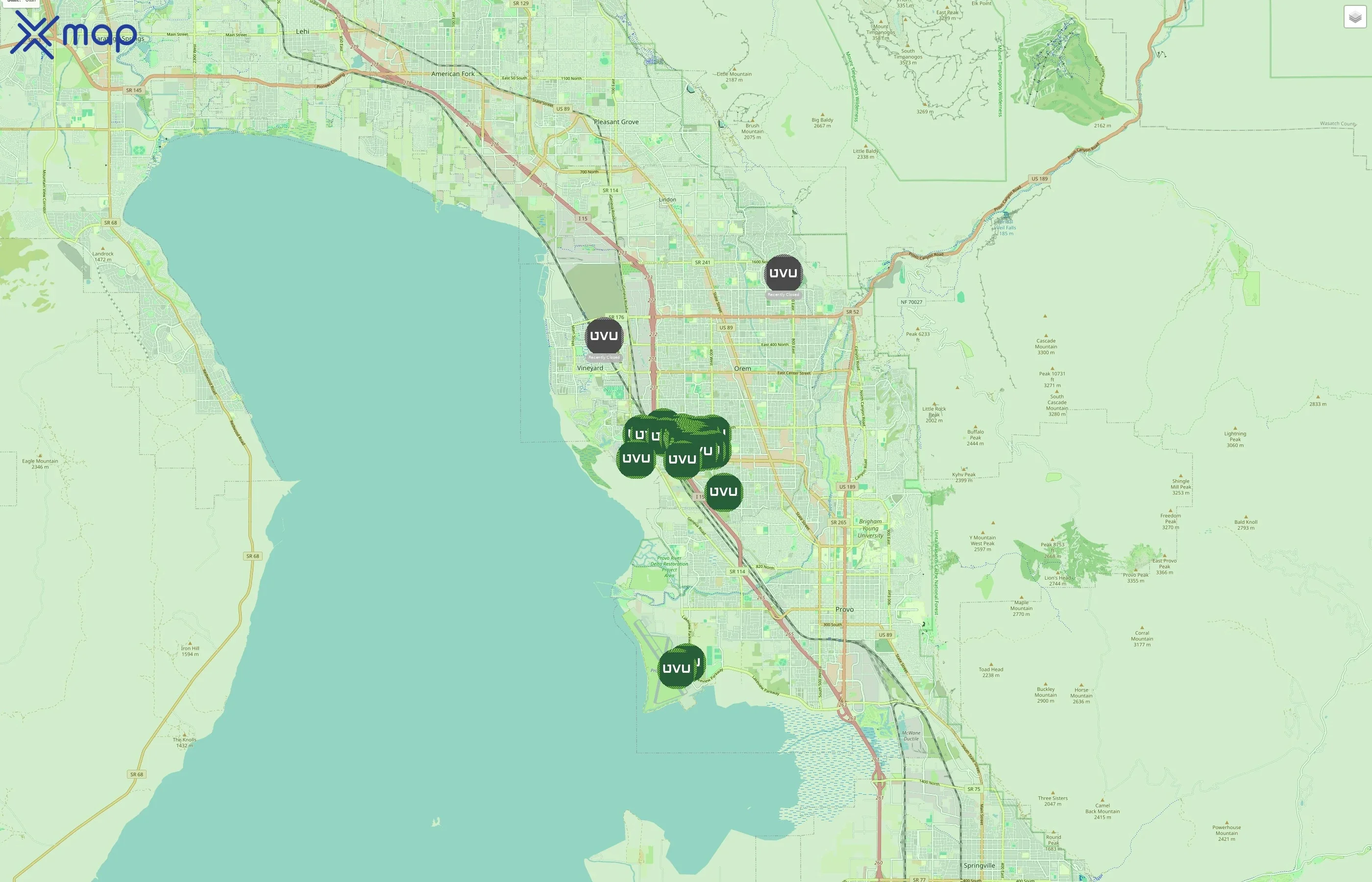 Utah Valley University traffic data