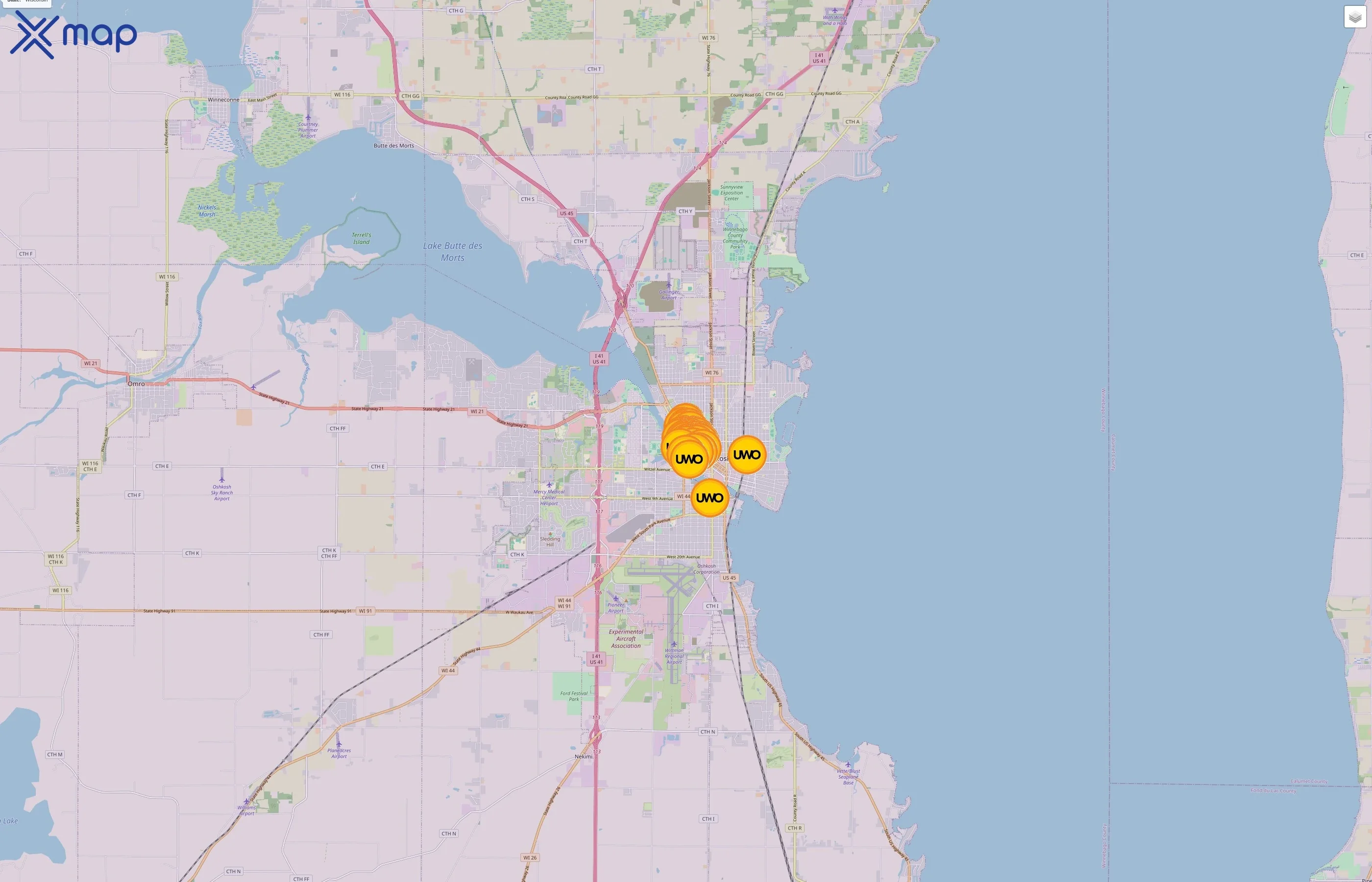 University of Wisconsin–Oshkosh traffic data