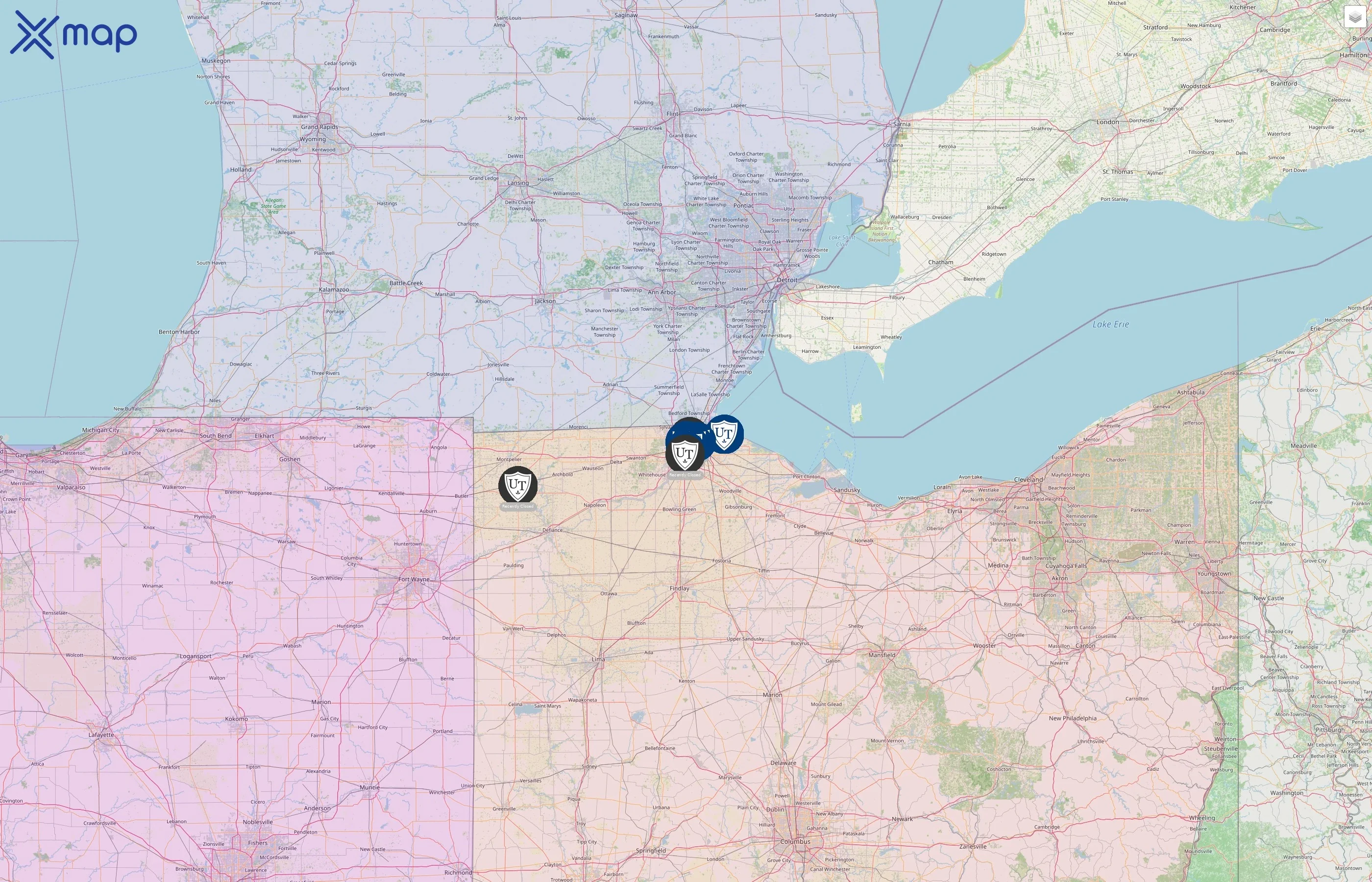 The University of Toledo street hotspots