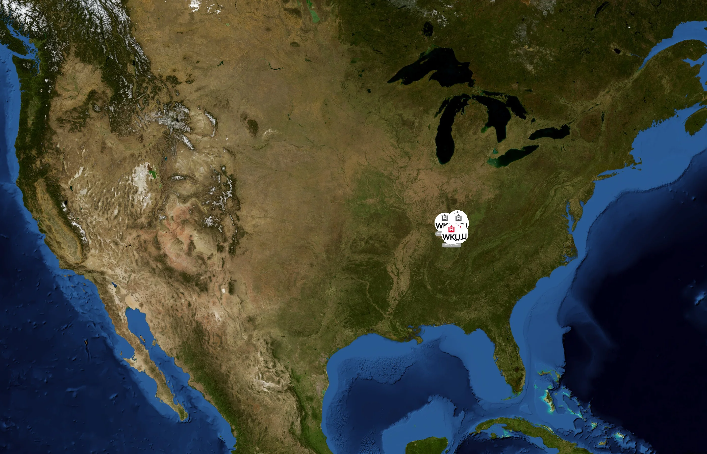 Western Kentucky University state distribution