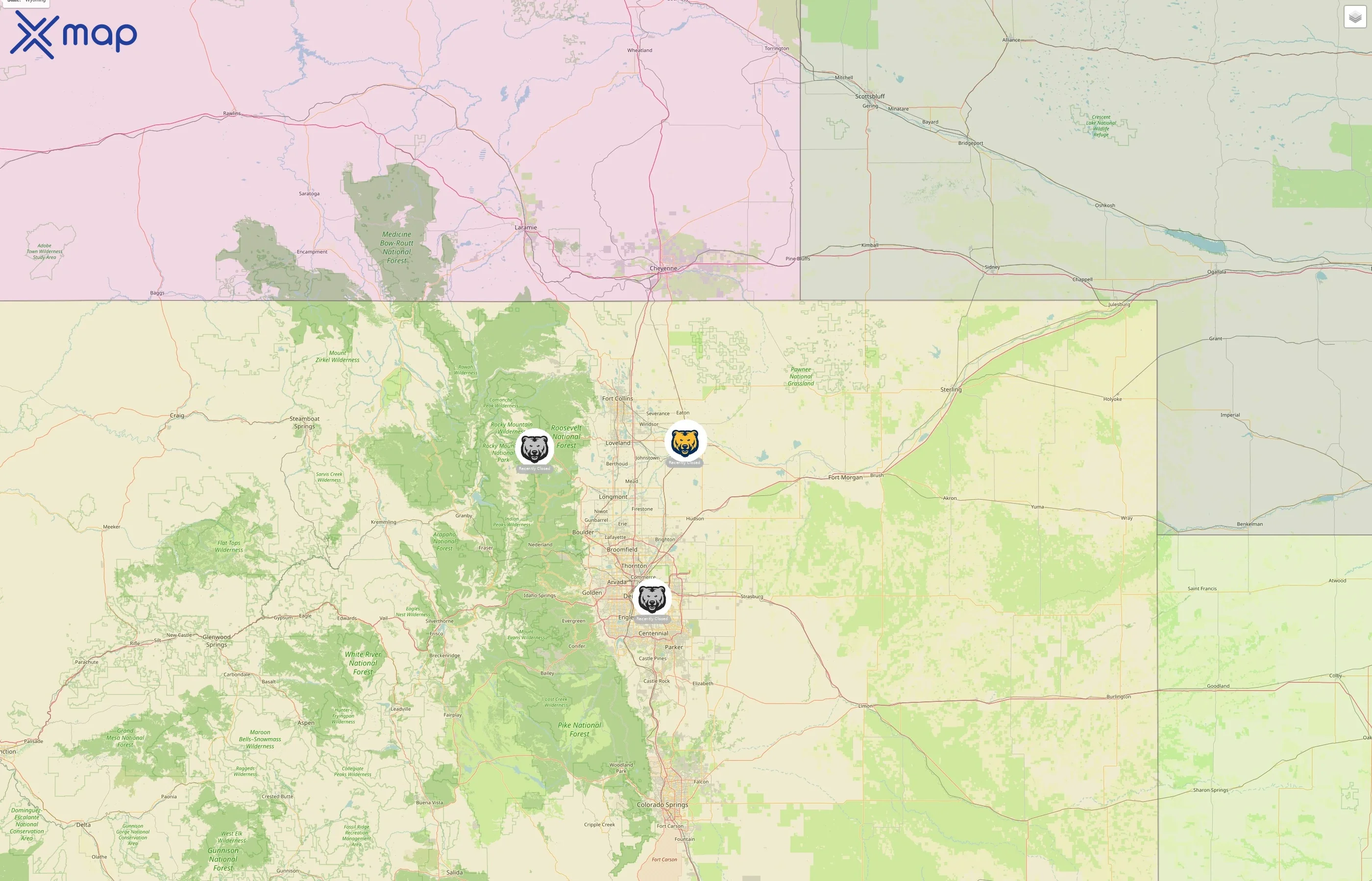 University of Northern Colorado street hotspots