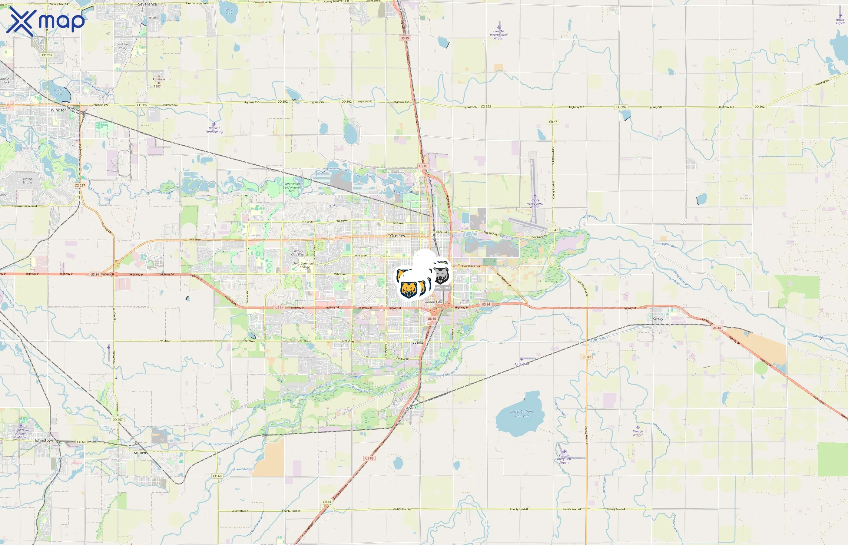 University of Northern Colorado area coverage