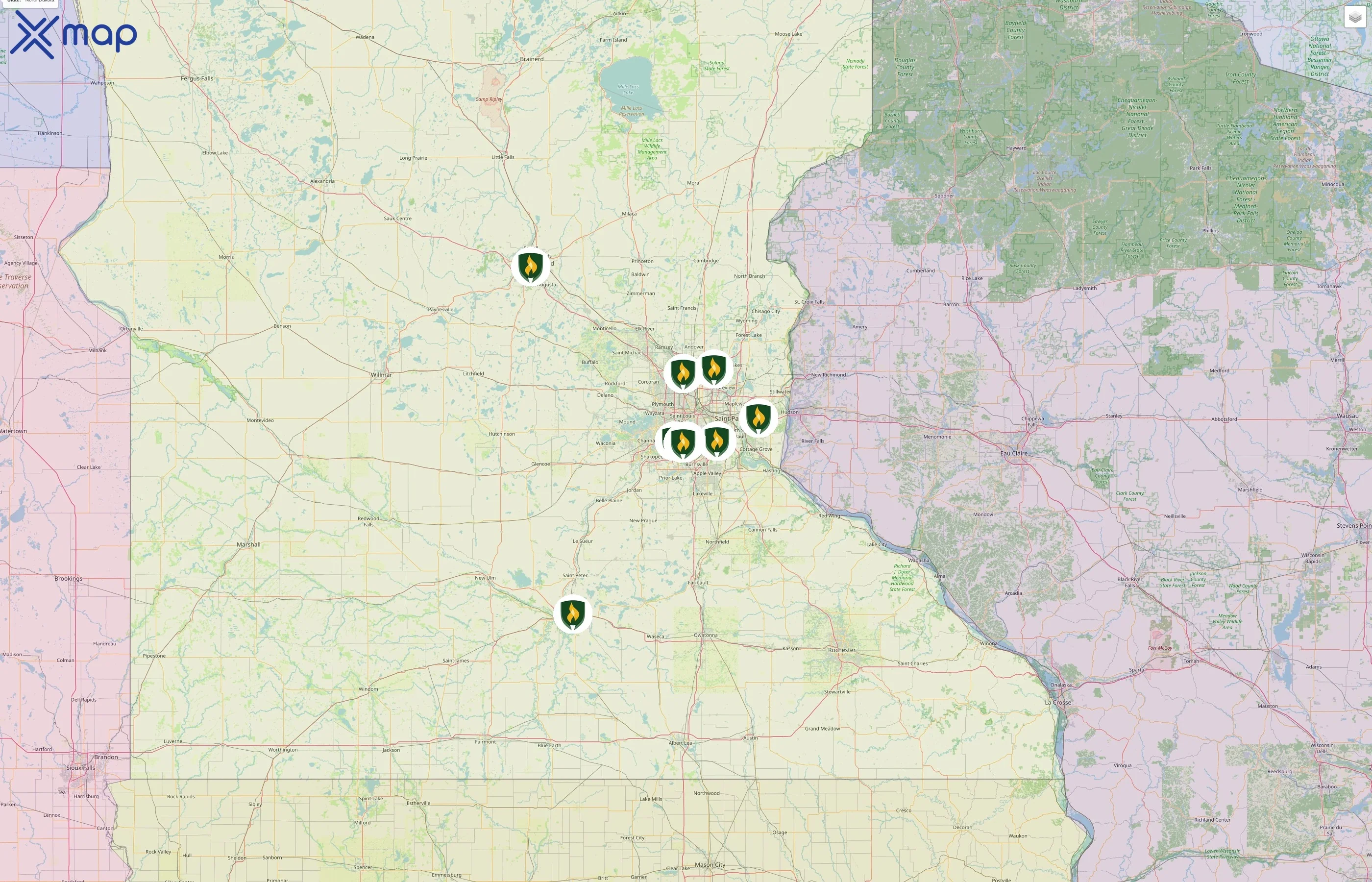 Rasmussen University street hotspots