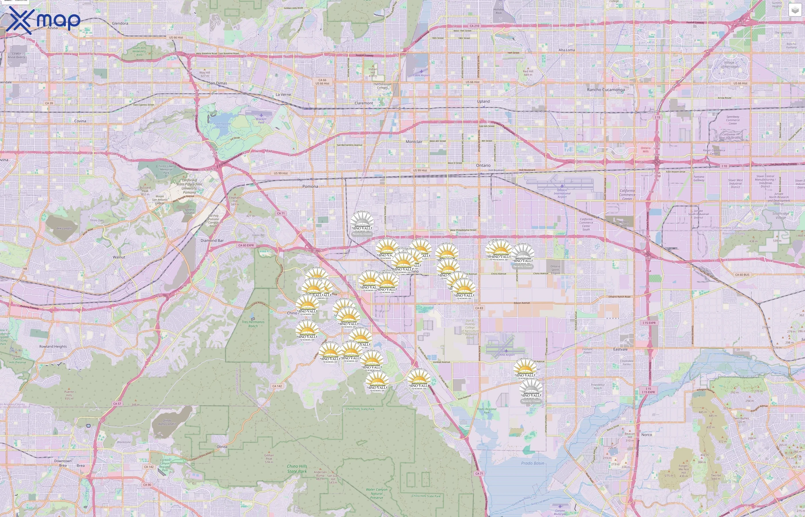 Chino Valley Unified School District traffic data