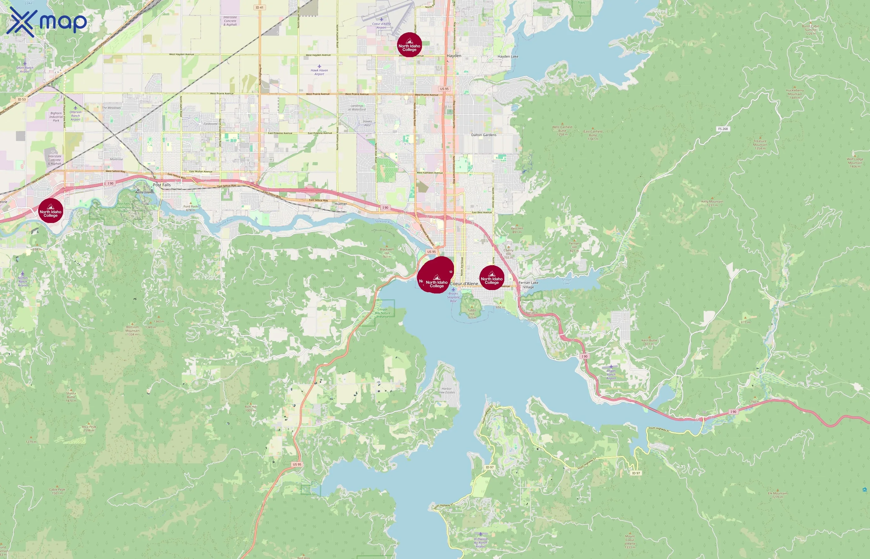 North Idaho College area coverage