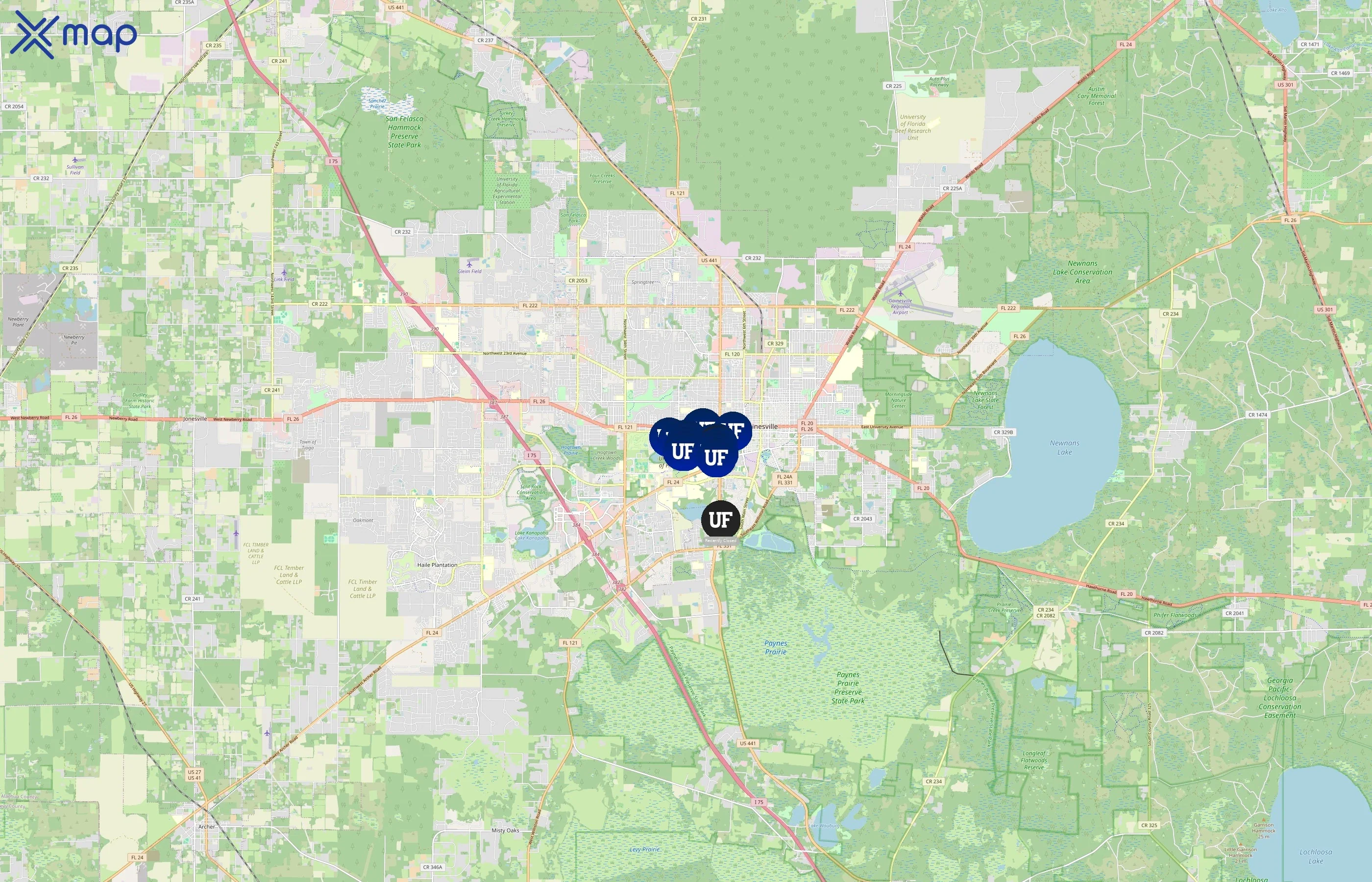 University of Florida Housing and Residence Life area coverage