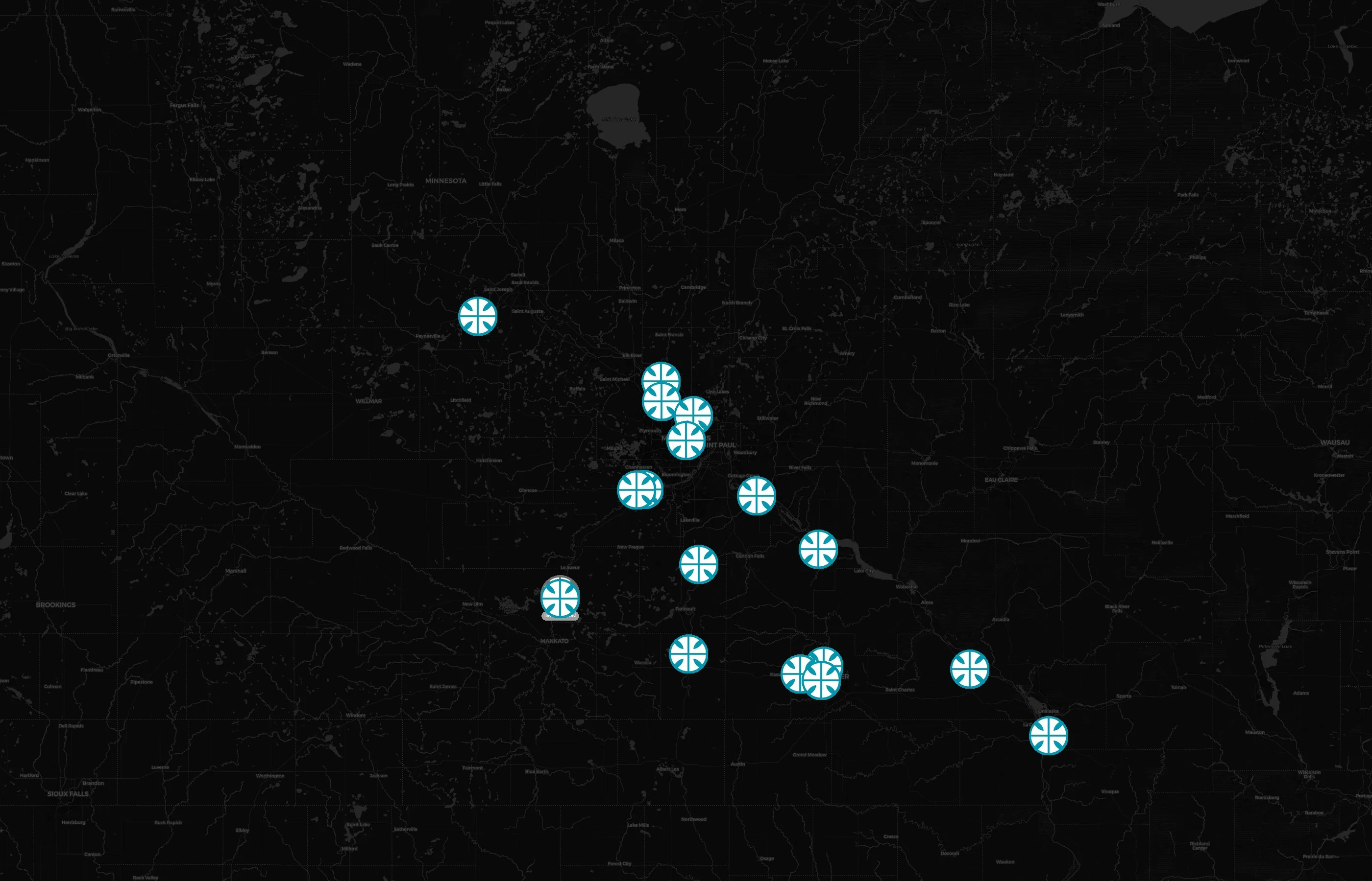 Benedictine Living city distribution