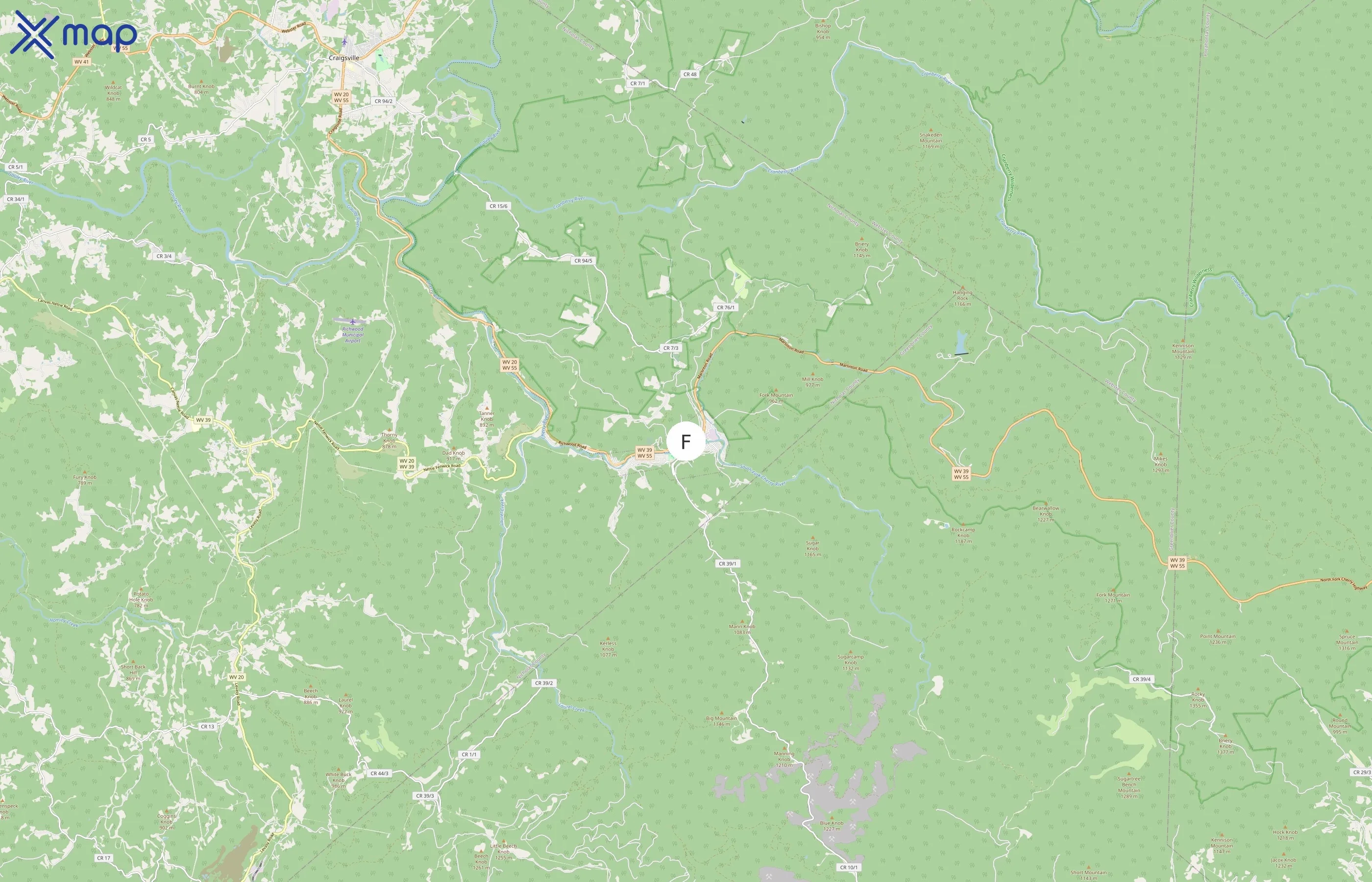 Moose Lodge area coverage