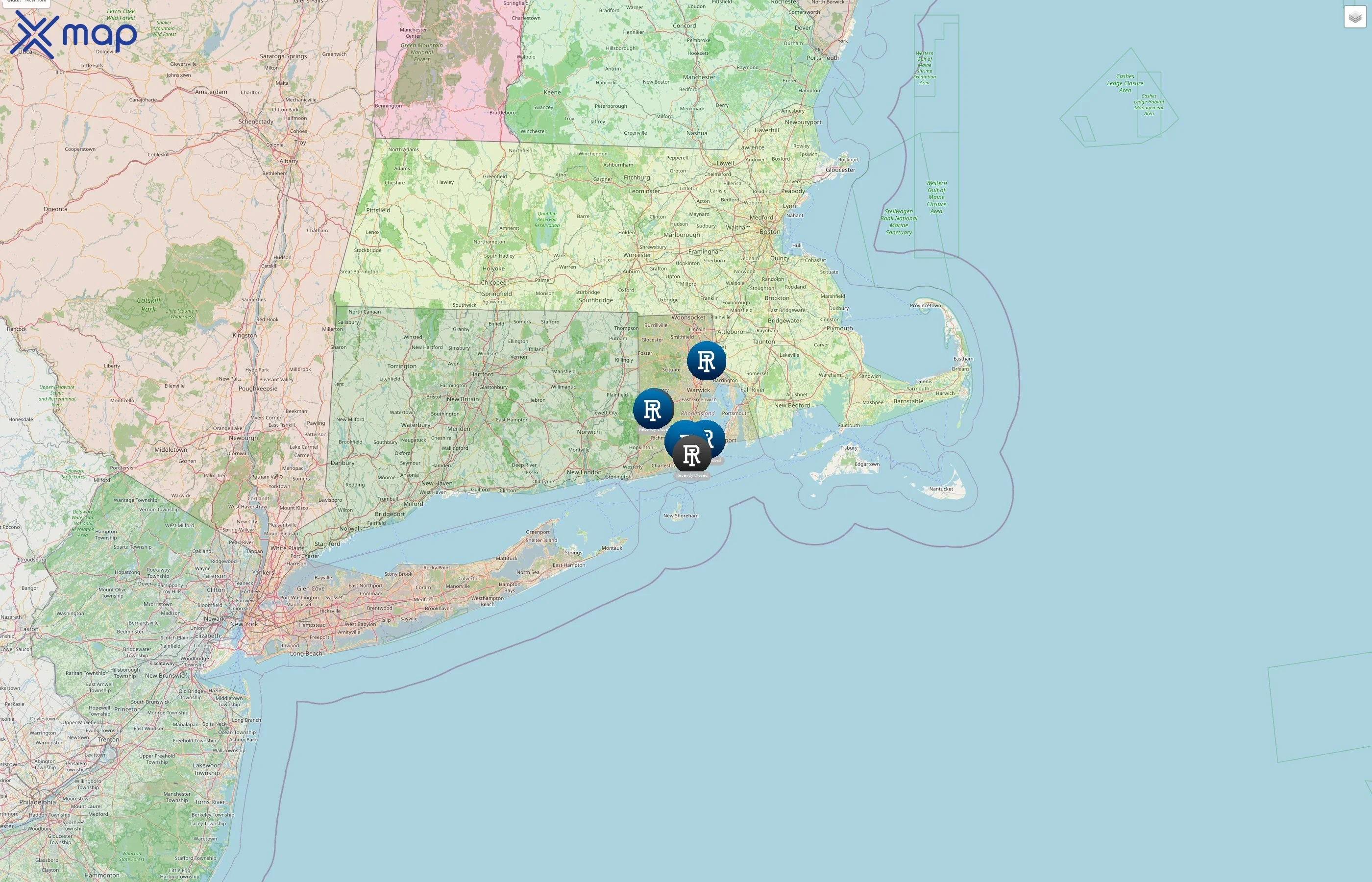 University of Rhode Island street hotspots