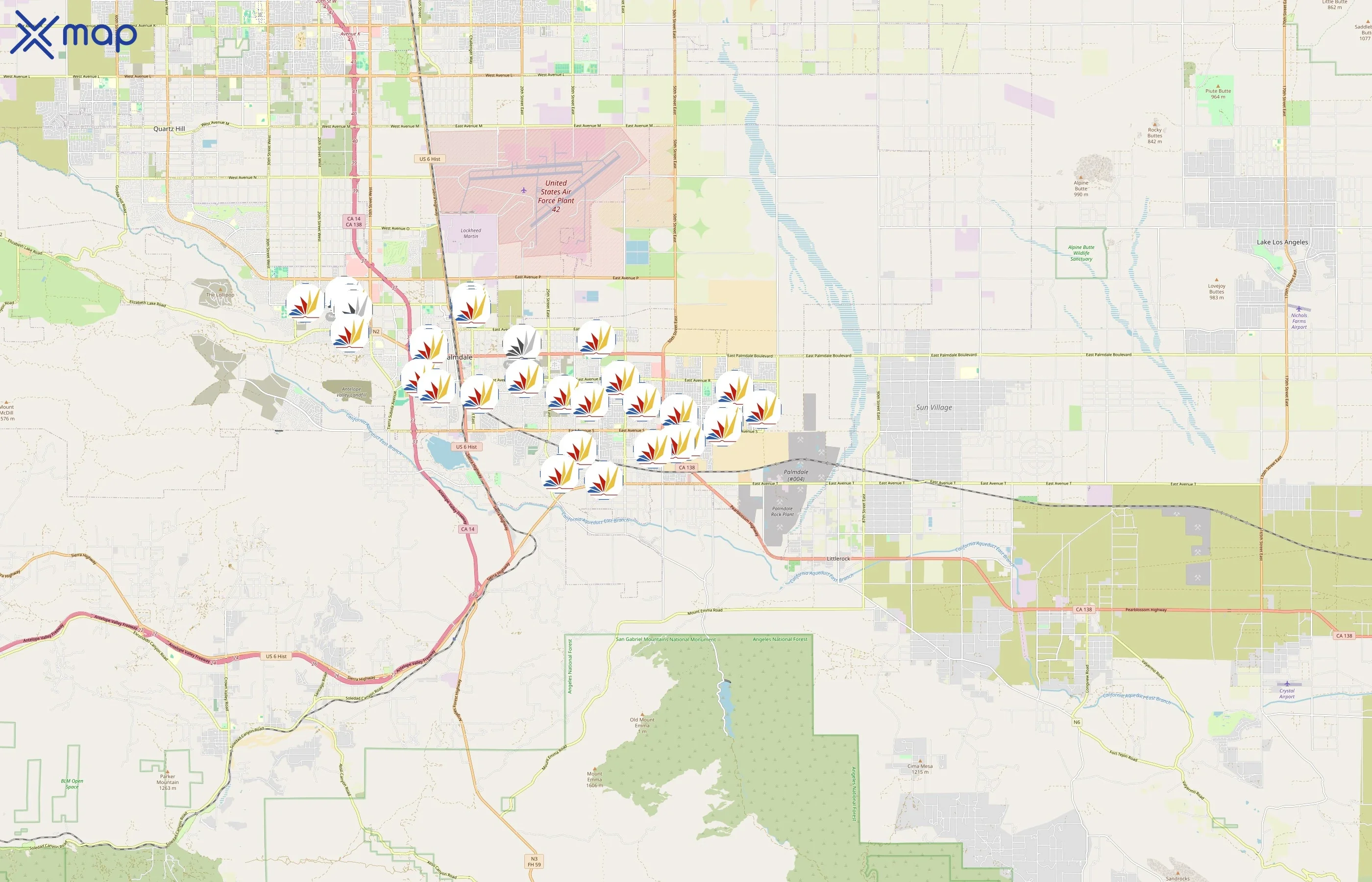 Palmdale School District area coverage