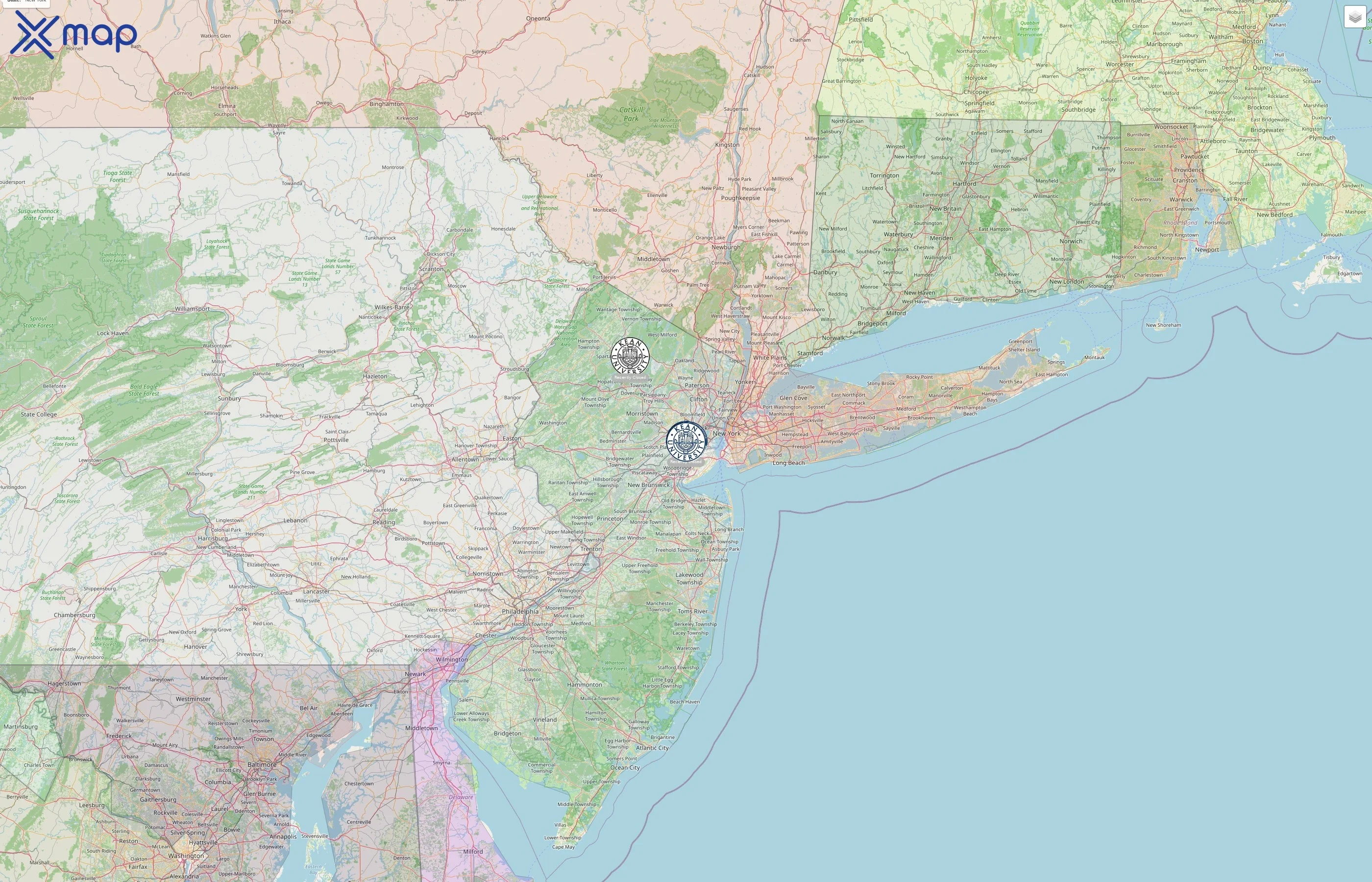 Kean University street hotspots