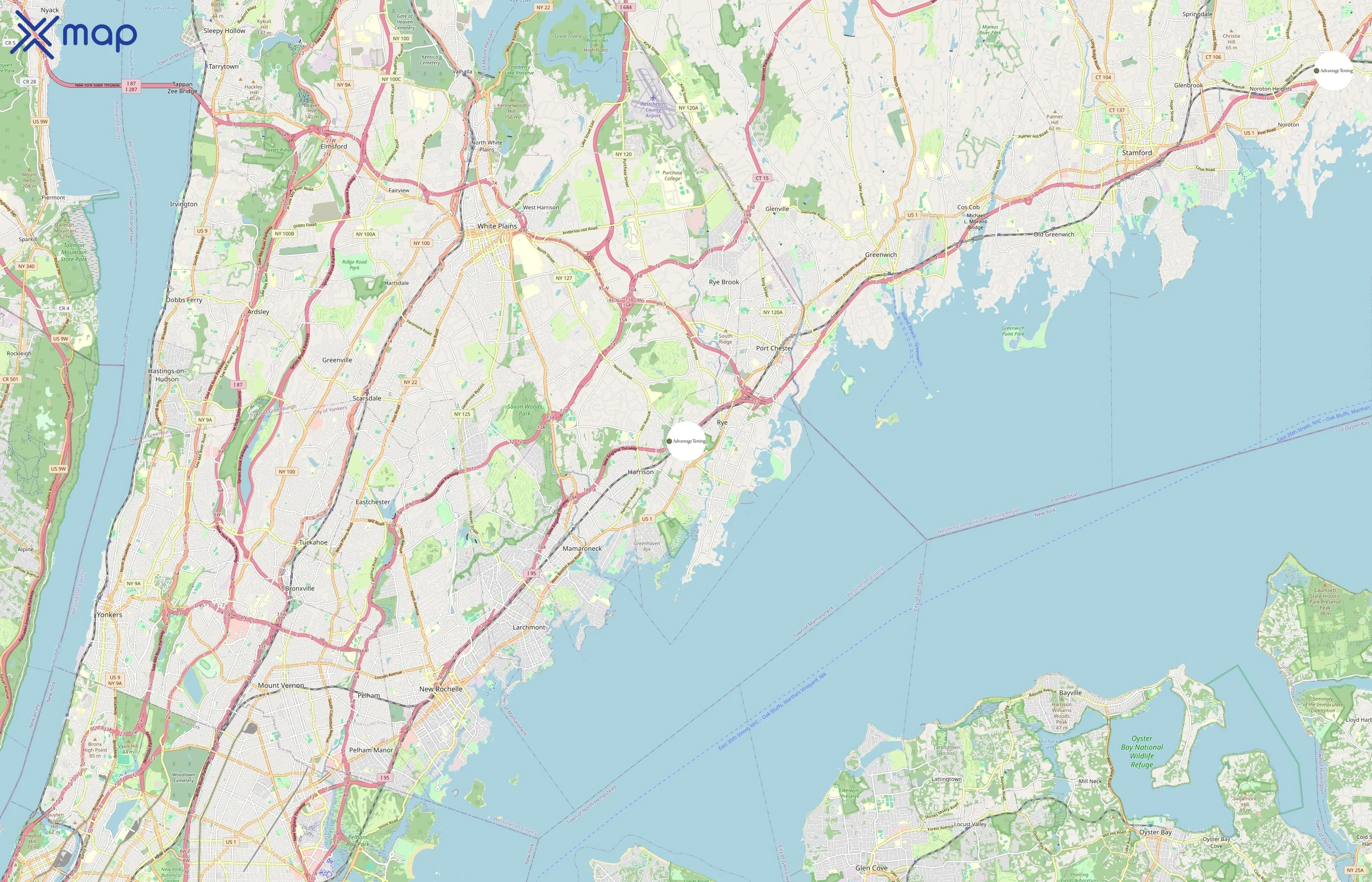 Advantage Testing area coverage