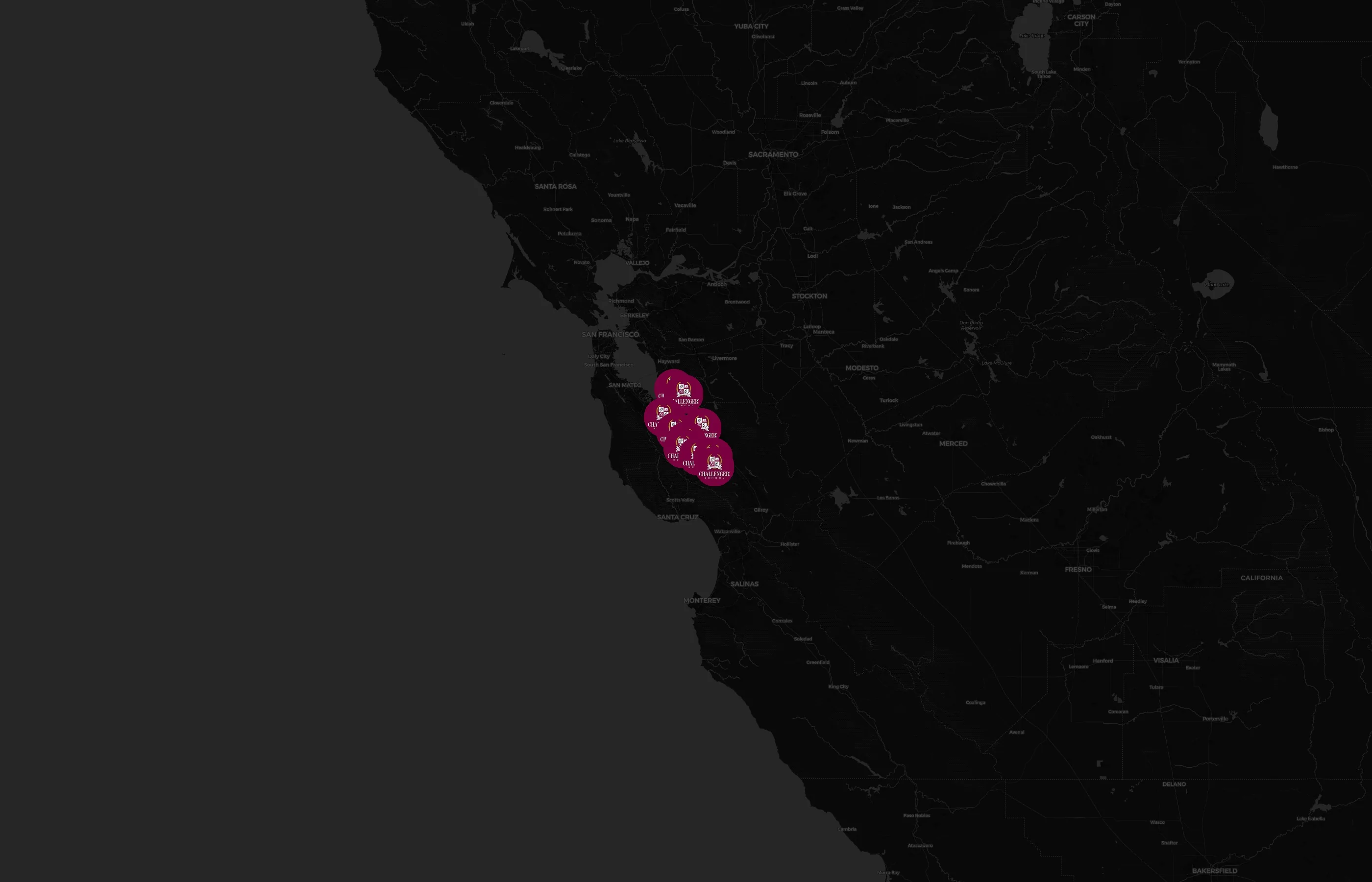 Challenger School city distribution