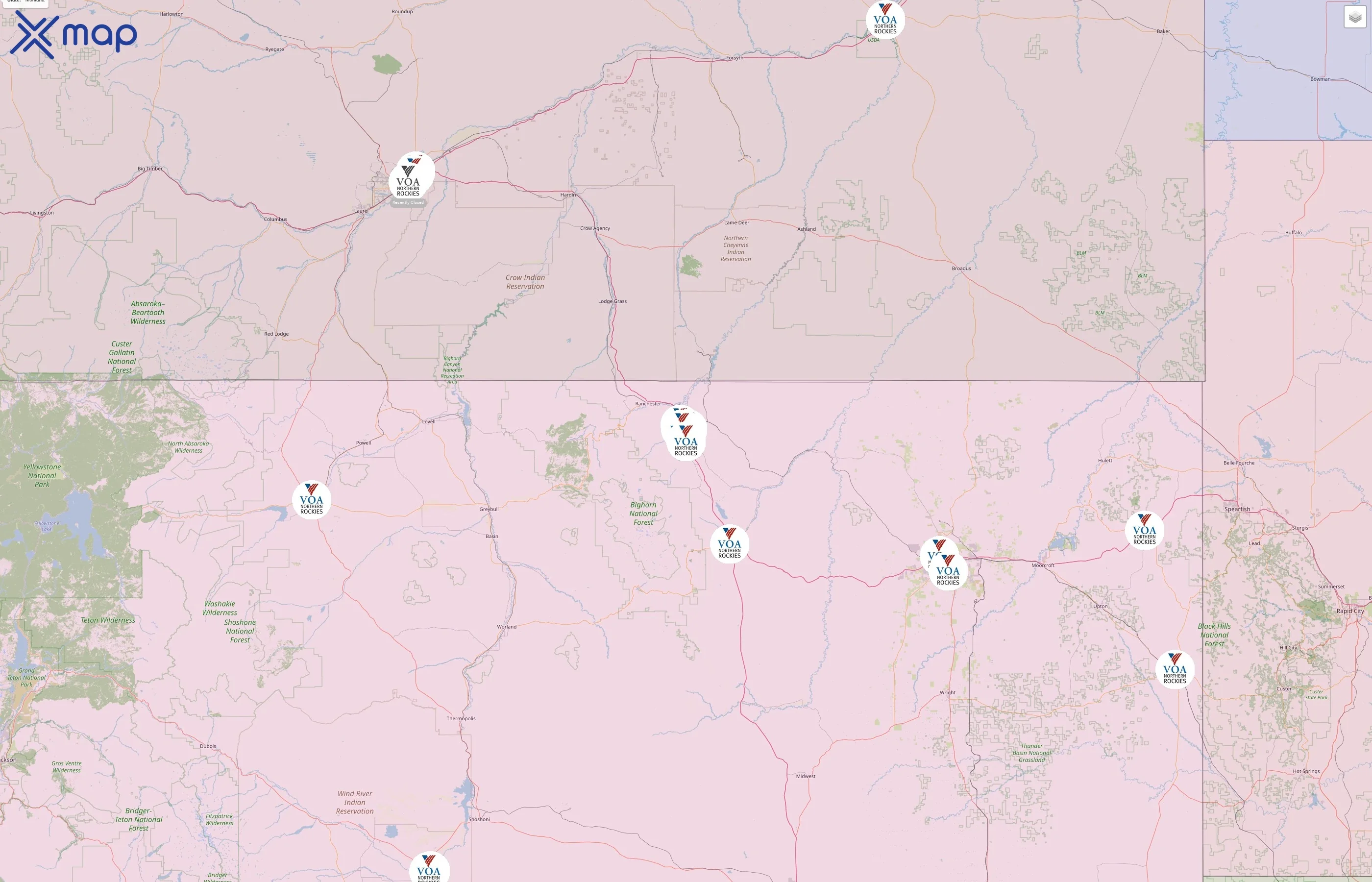 Volunteers of America Northern Rockies street hotspots