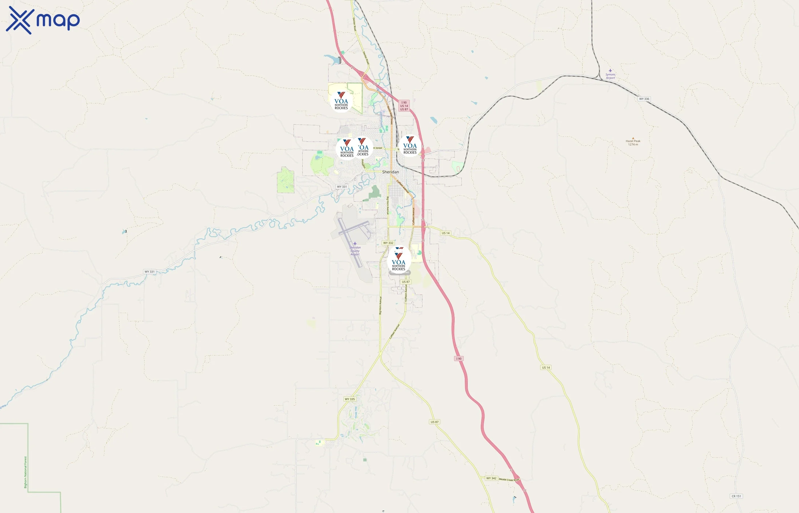 Volunteers of America Northern Rockies area coverage
