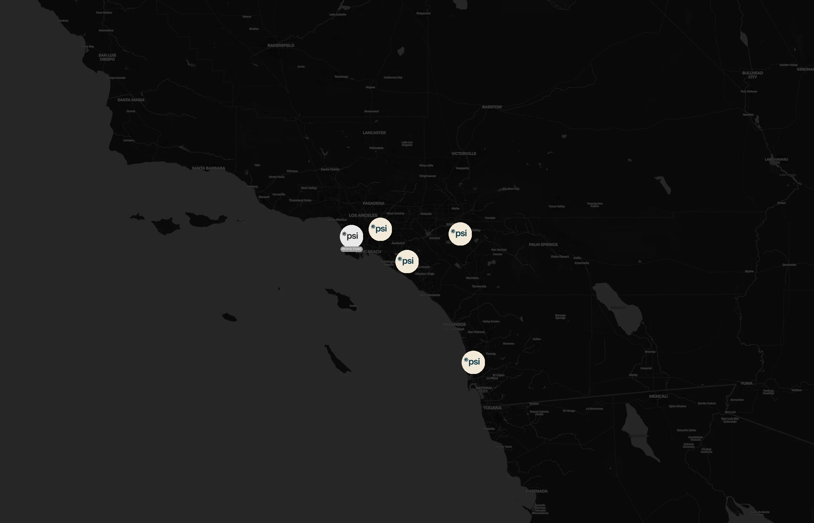 PSI city distribution