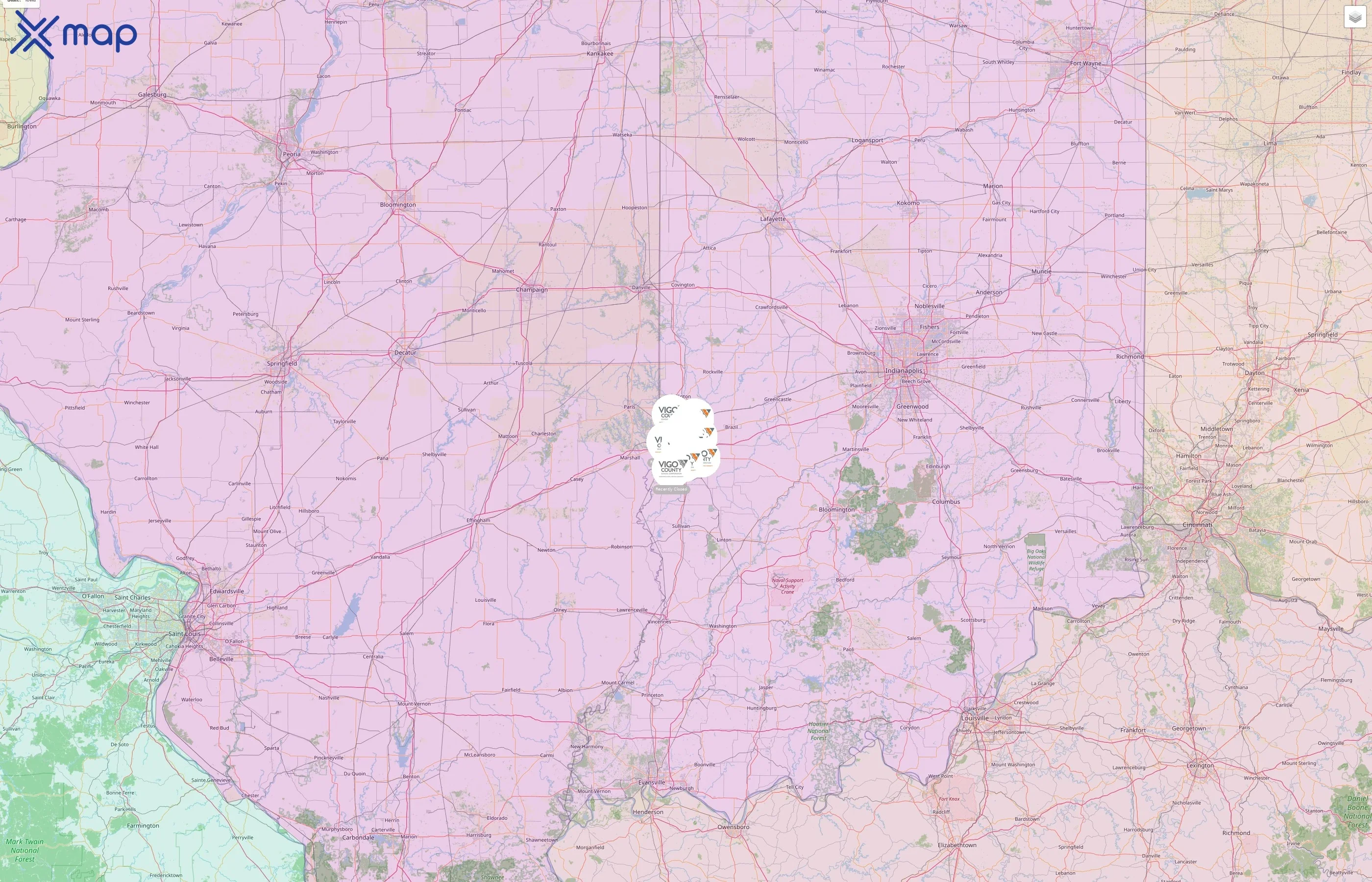 Vigo County School Corporation street hotspots