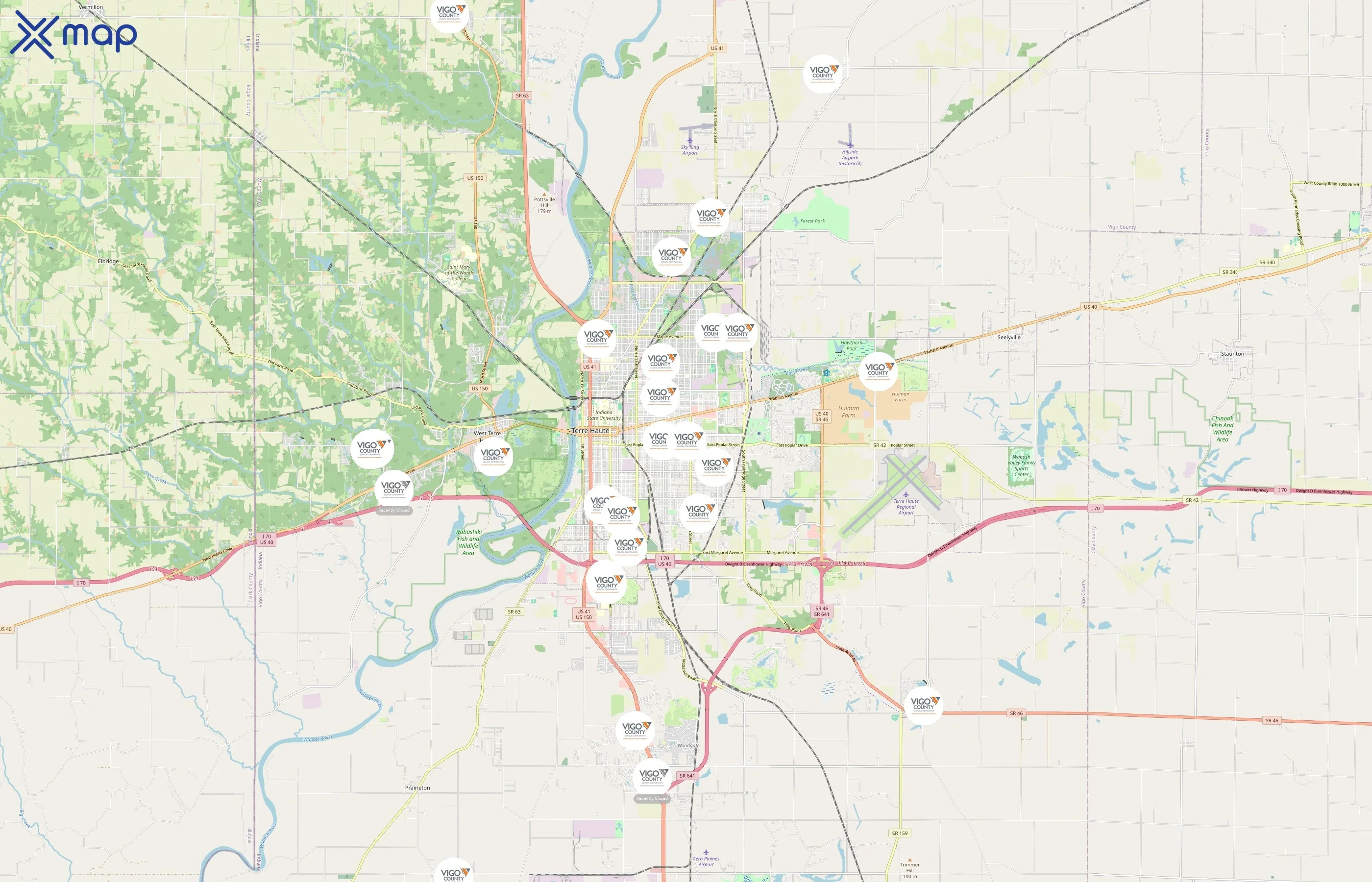 Vigo County School Corporation area coverage
