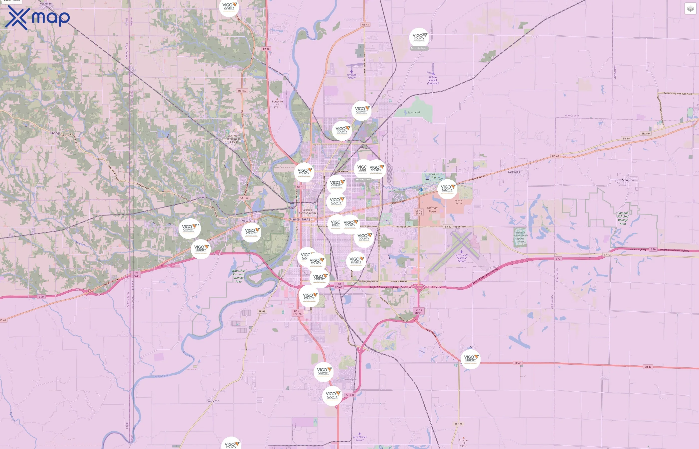 Vigo County School Corporation traffic data