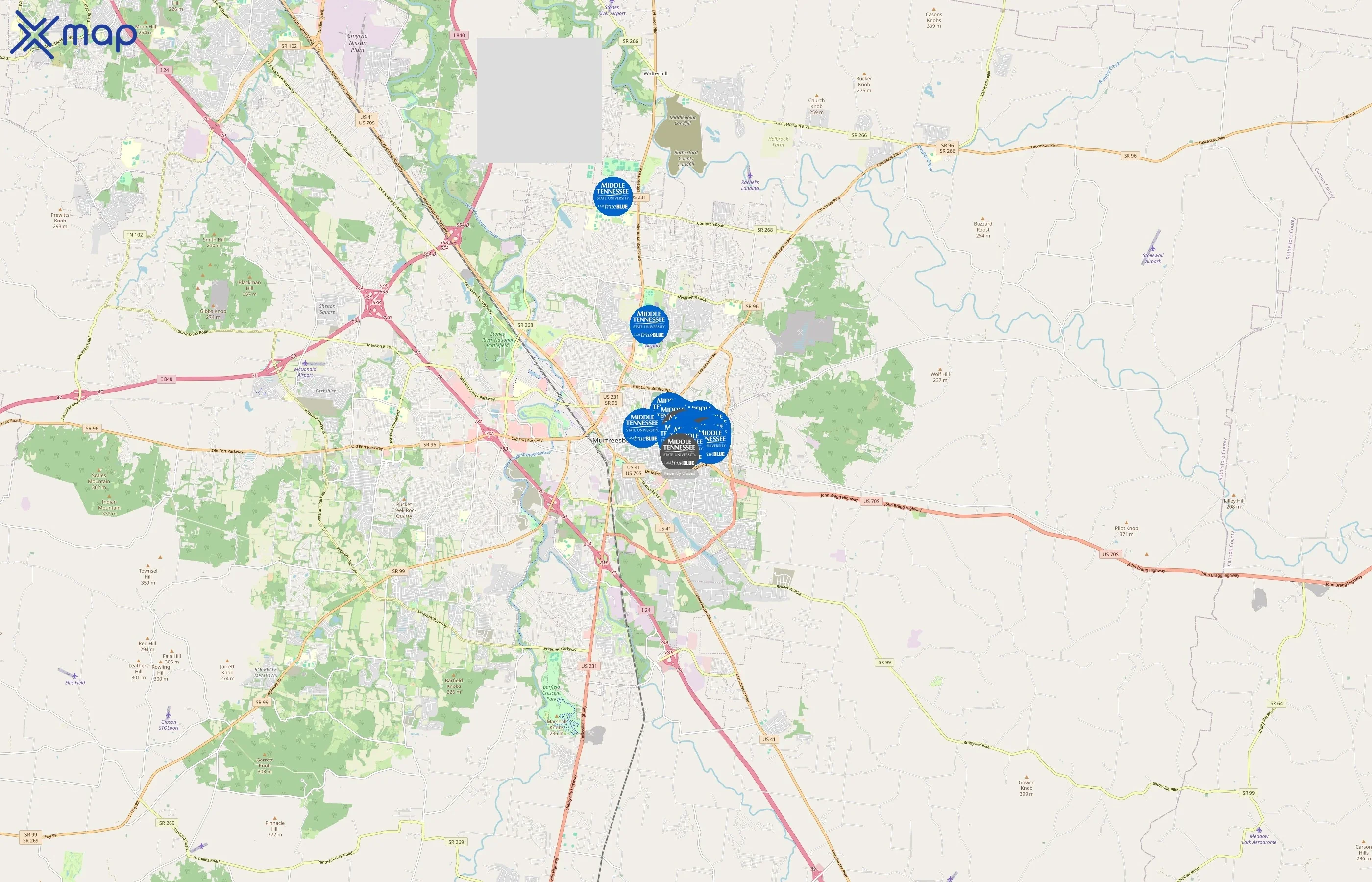 Middle Tennessee State University area coverage