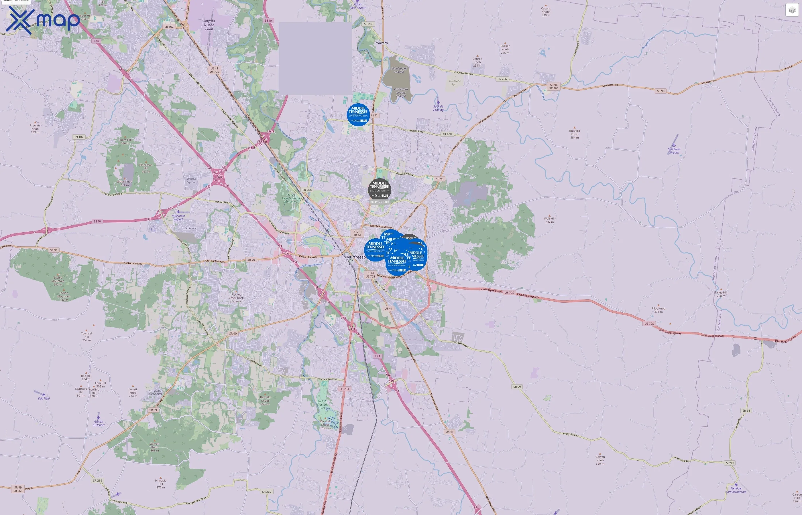 Middle Tennessee State University traffic data