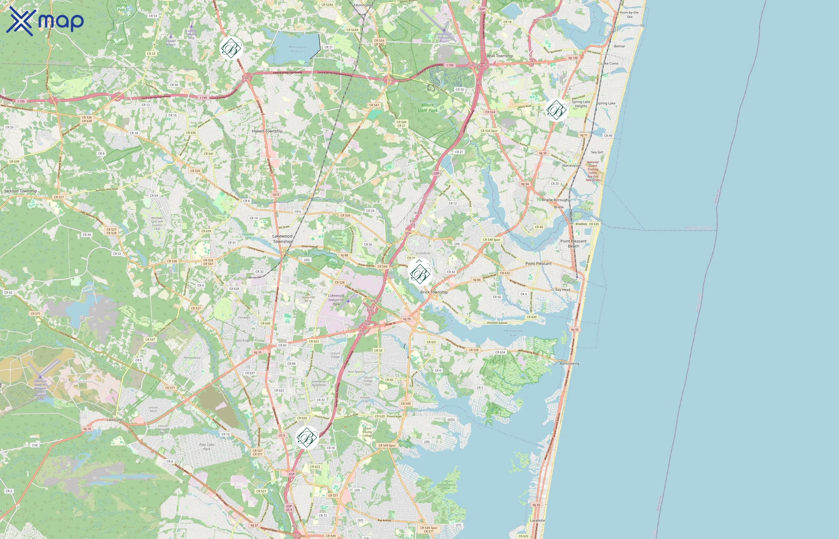 Brandywine Living area coverage