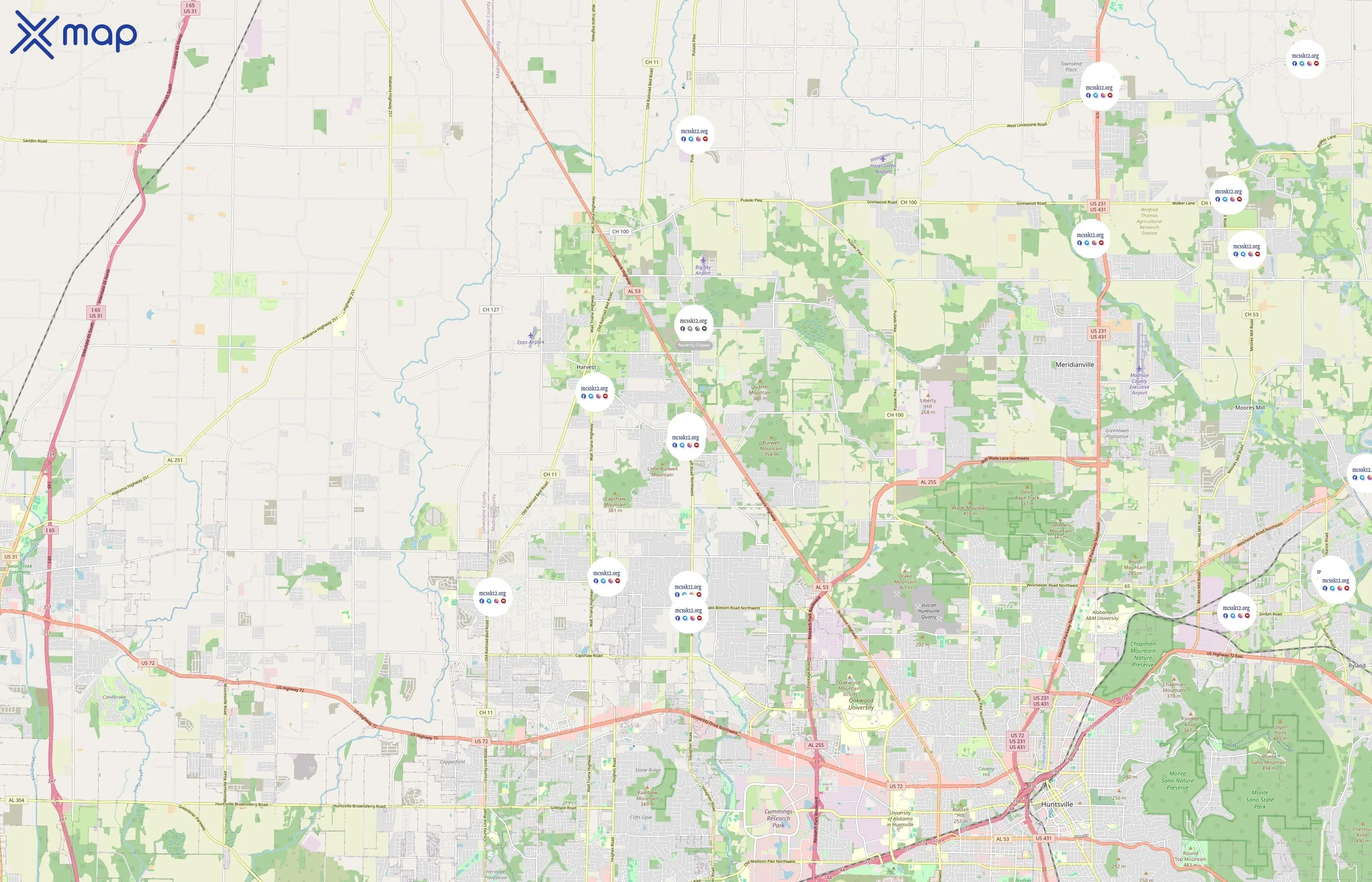 Madison County Schools area coverage