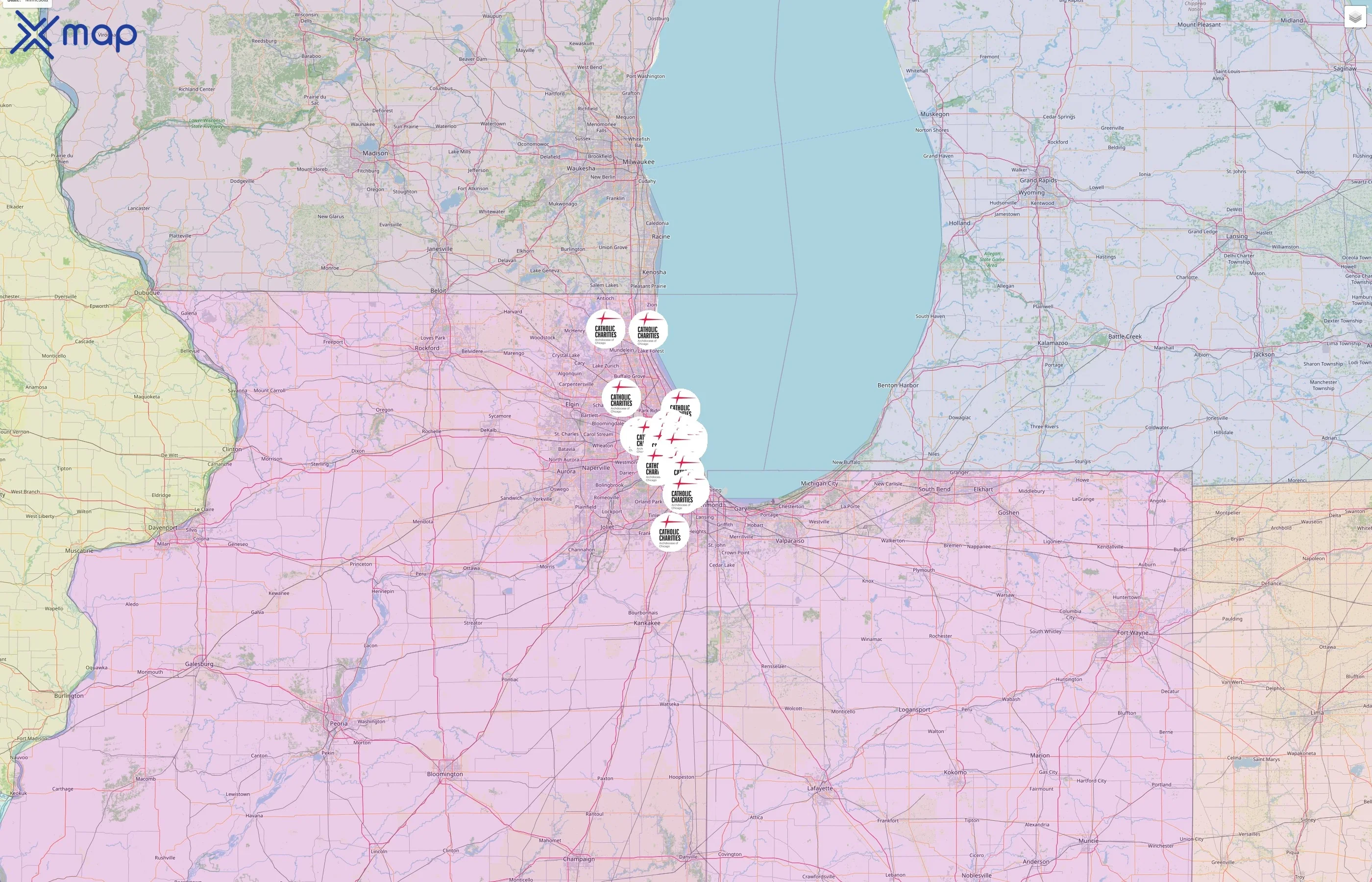 Catholic Charities street hotspots