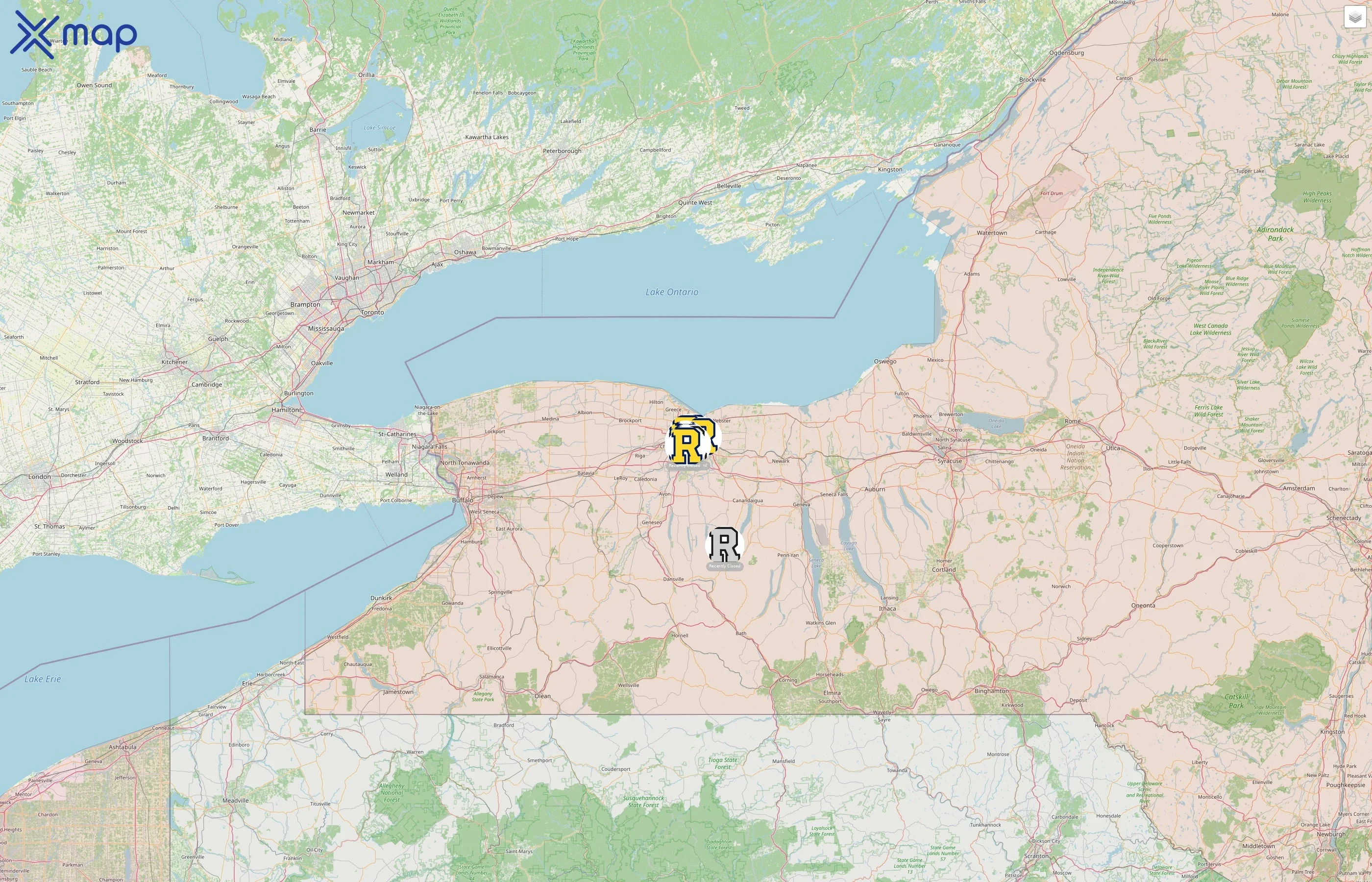 University of Rochester street hotspots