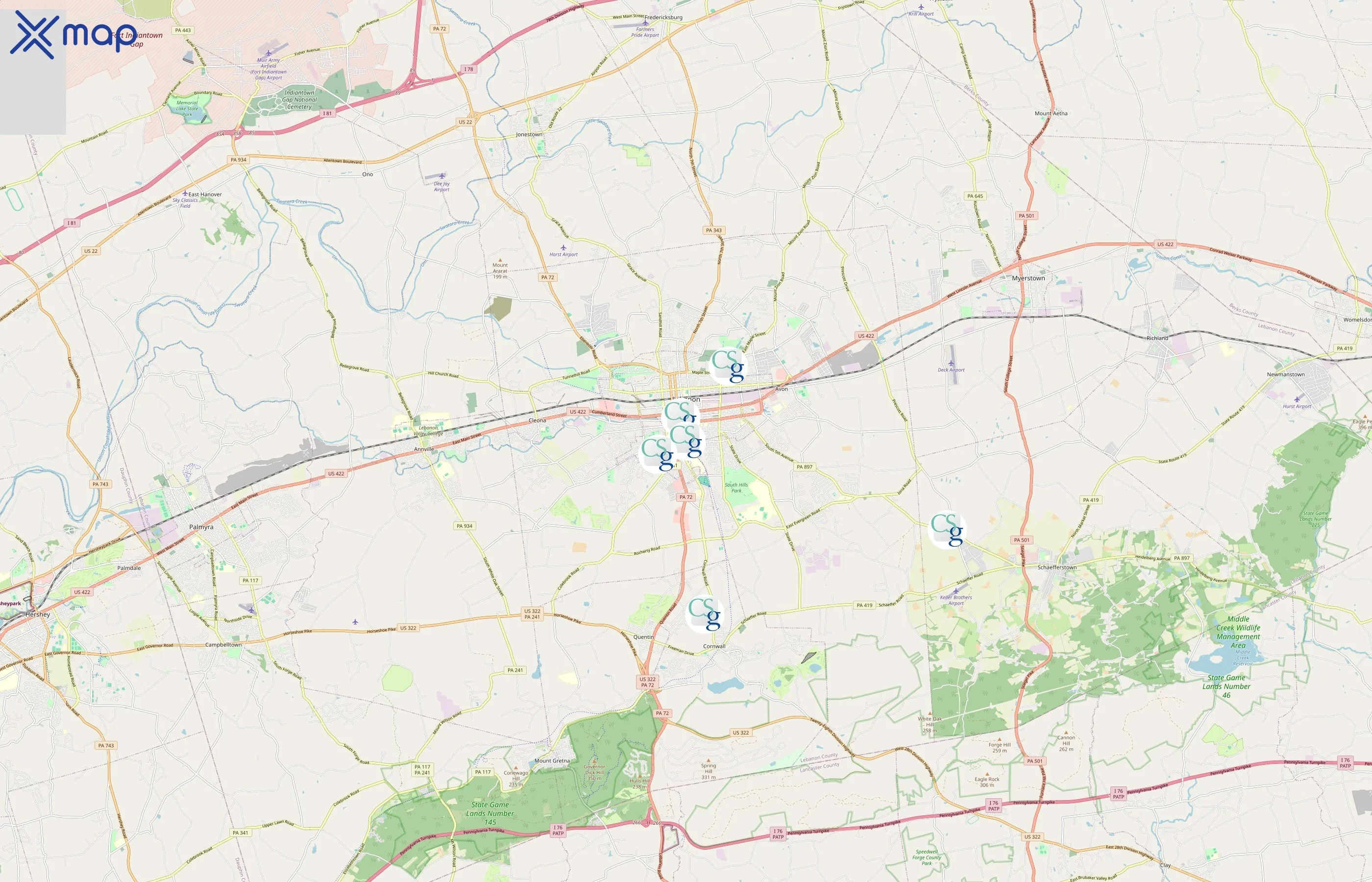 Community Services Group area coverage