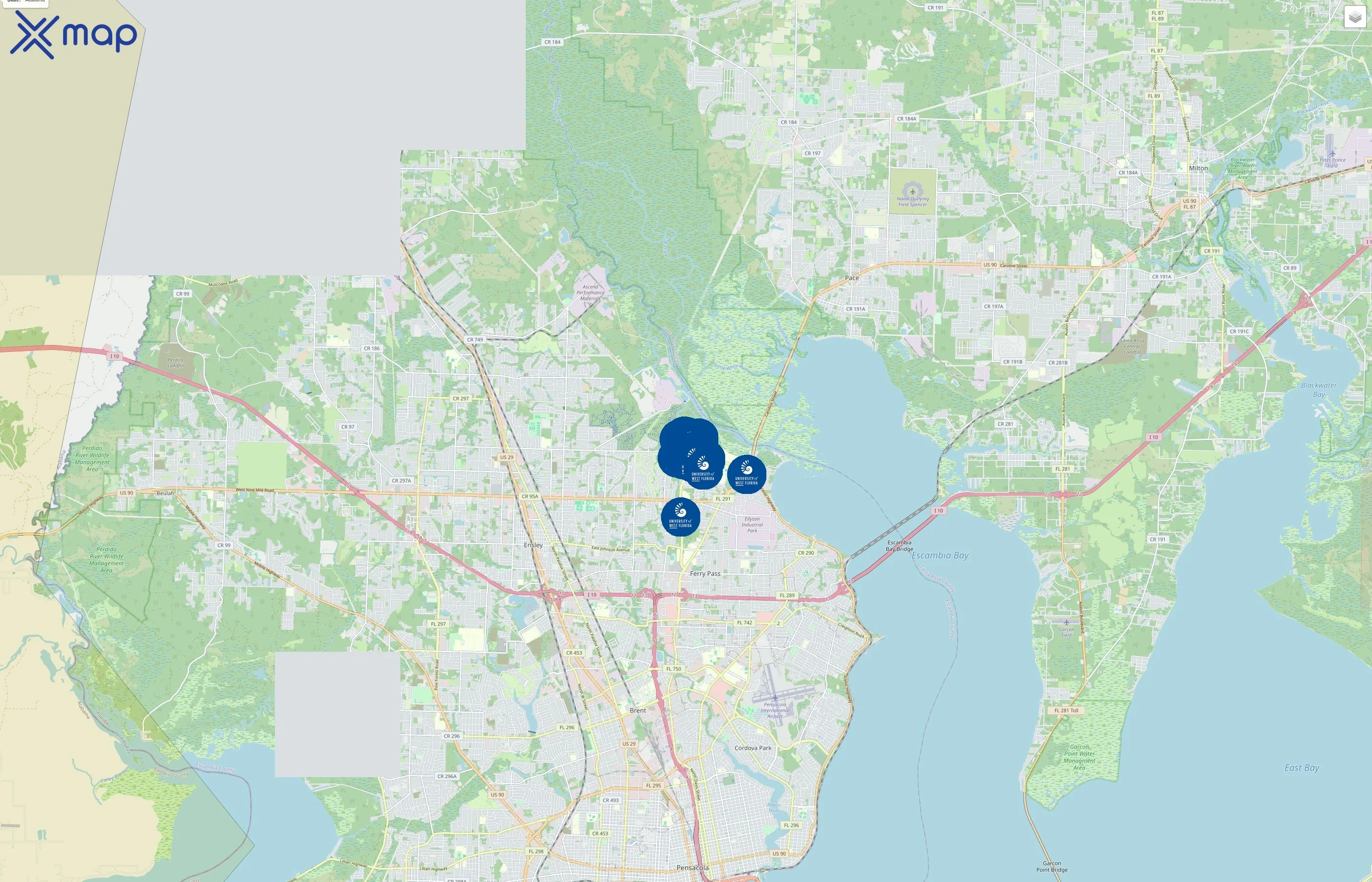 University of West Florida traffic data