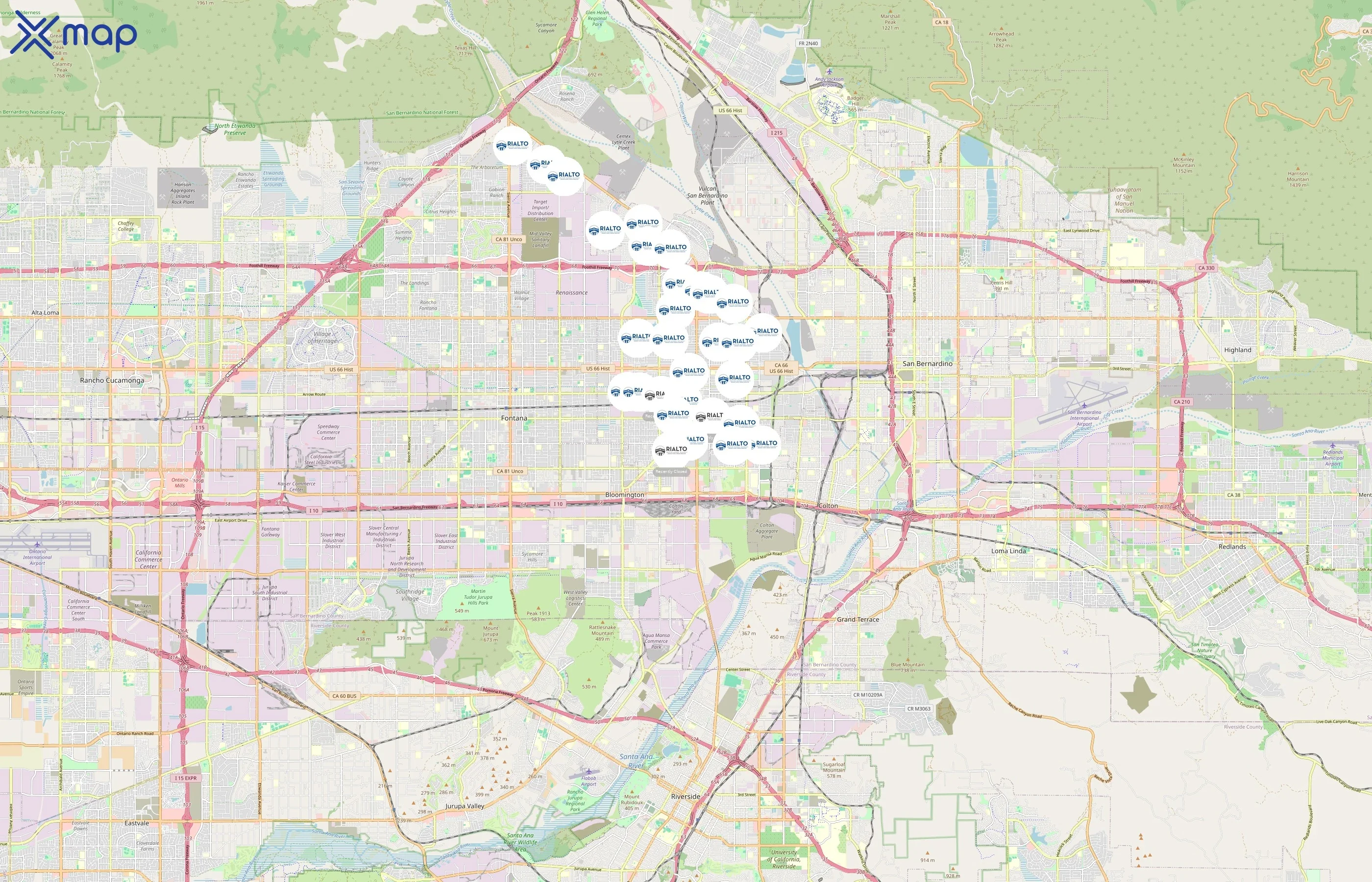 Rialto Unified School District area coverage