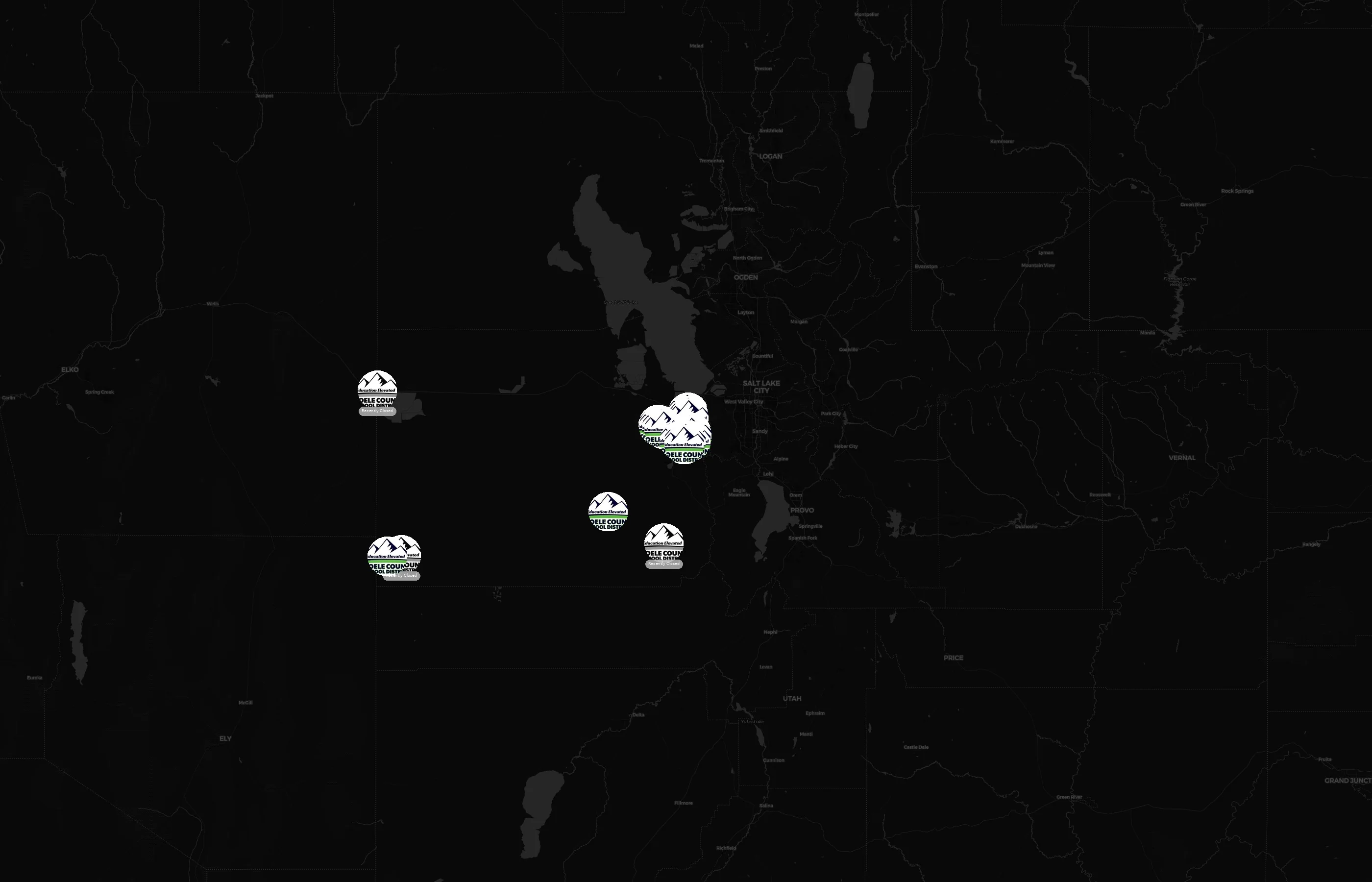 Tooele County School District city distribution