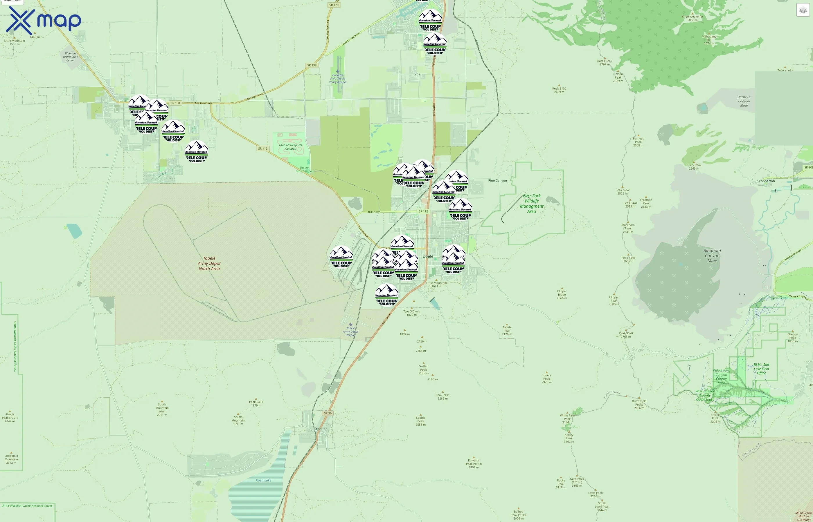 Tooele County School District traffic data