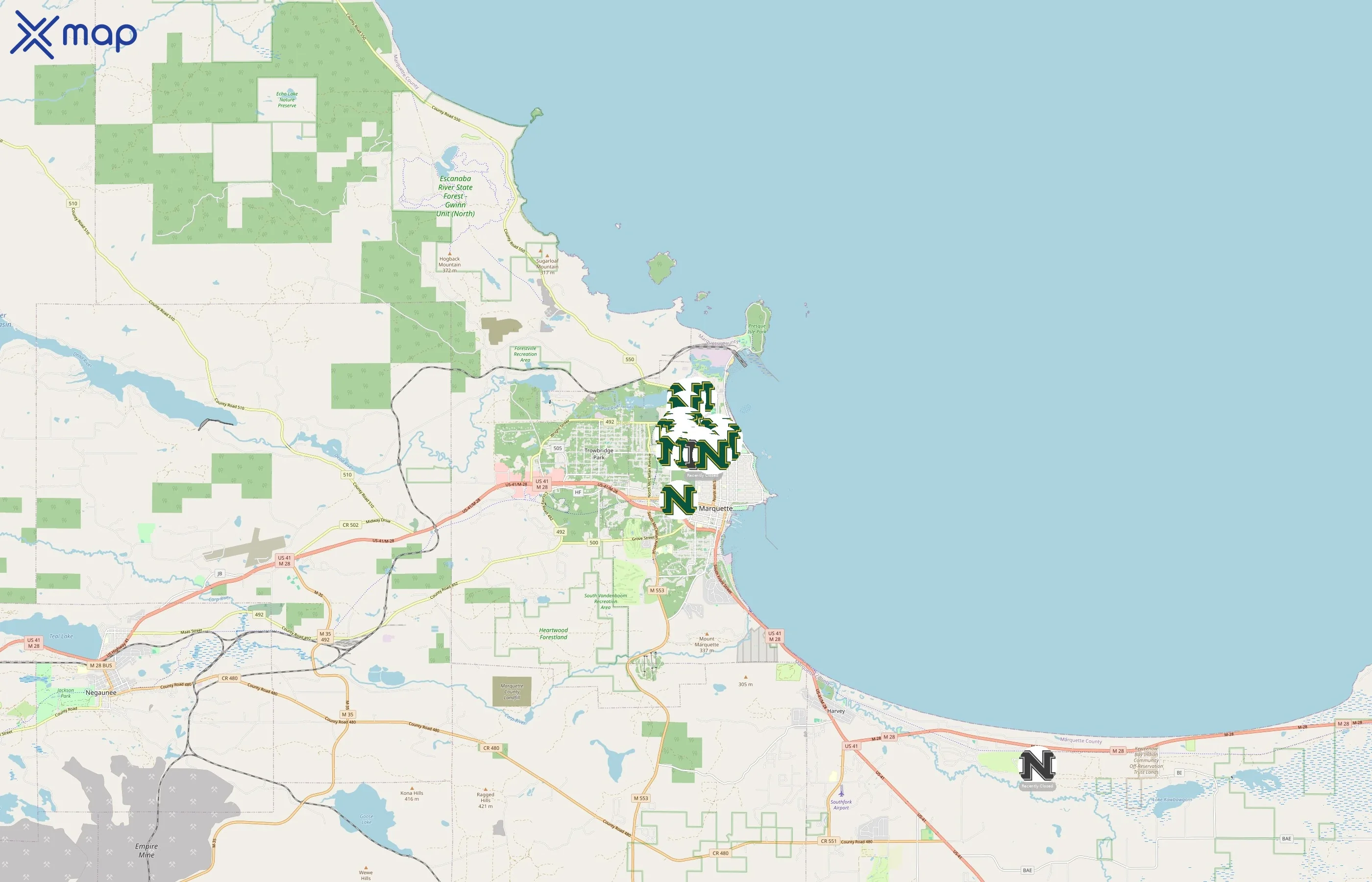 Northern Michigan University area coverage