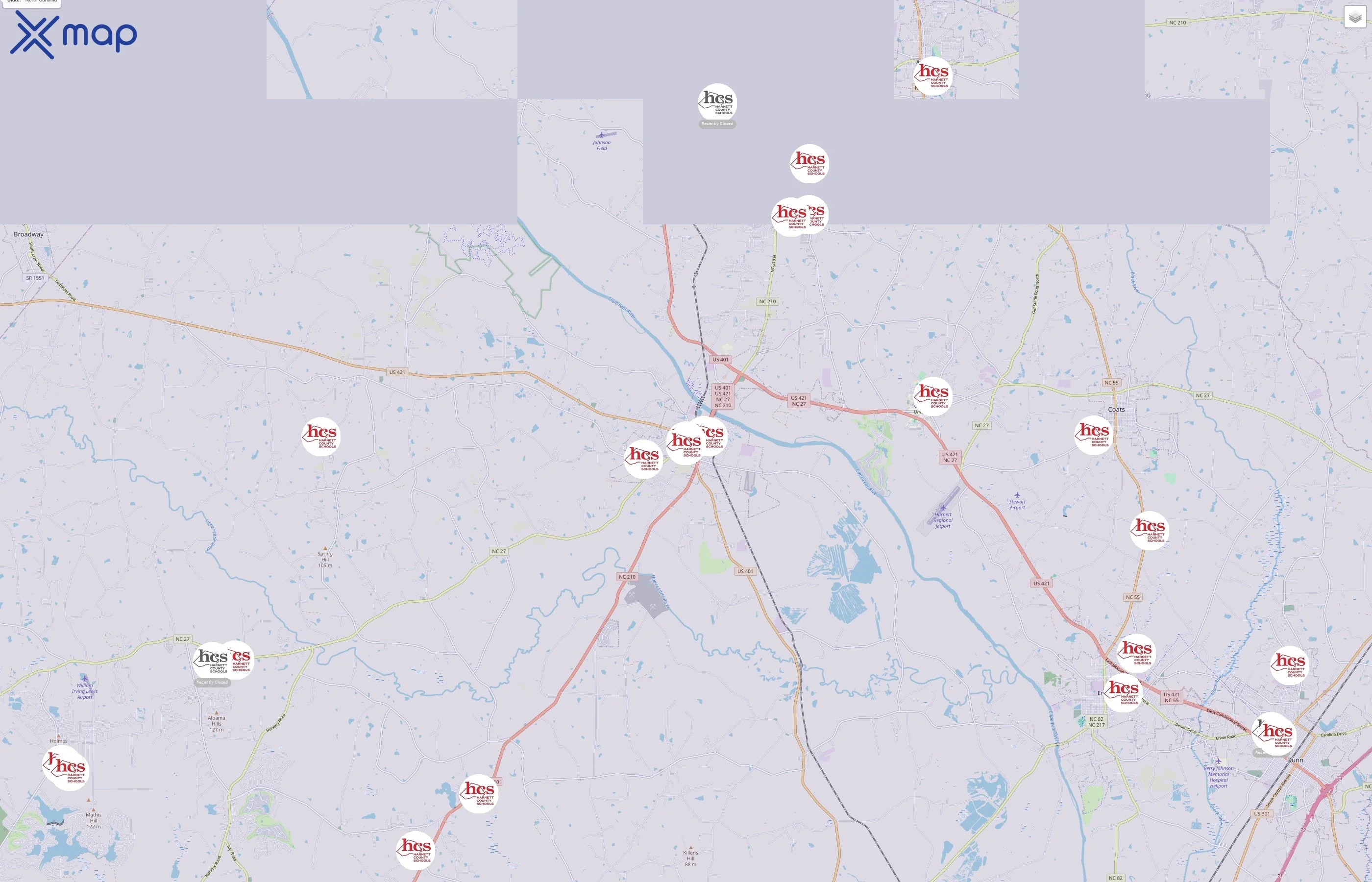 Harnett County Schools traffic data