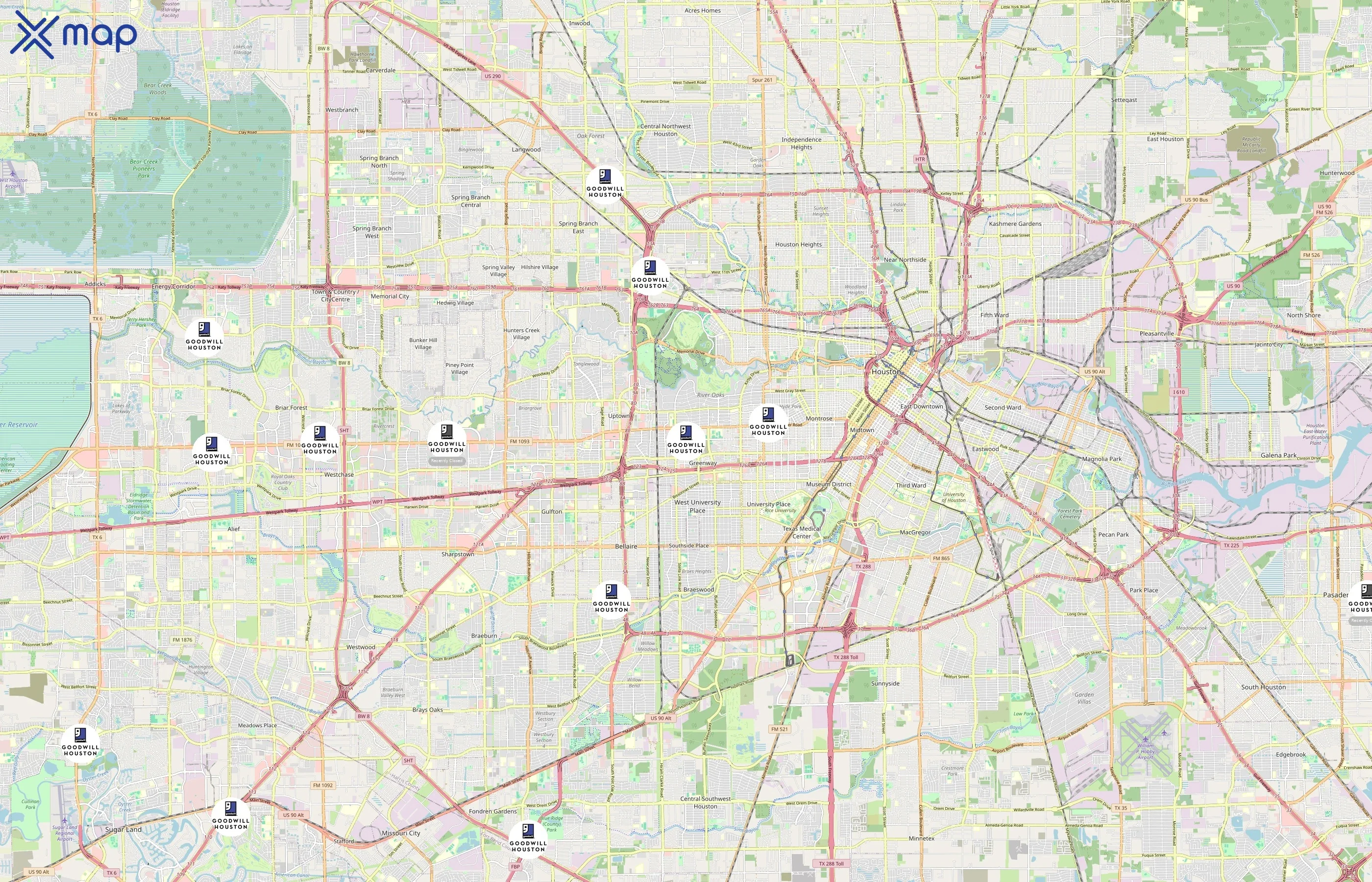 Goodwill of Houston area coverage