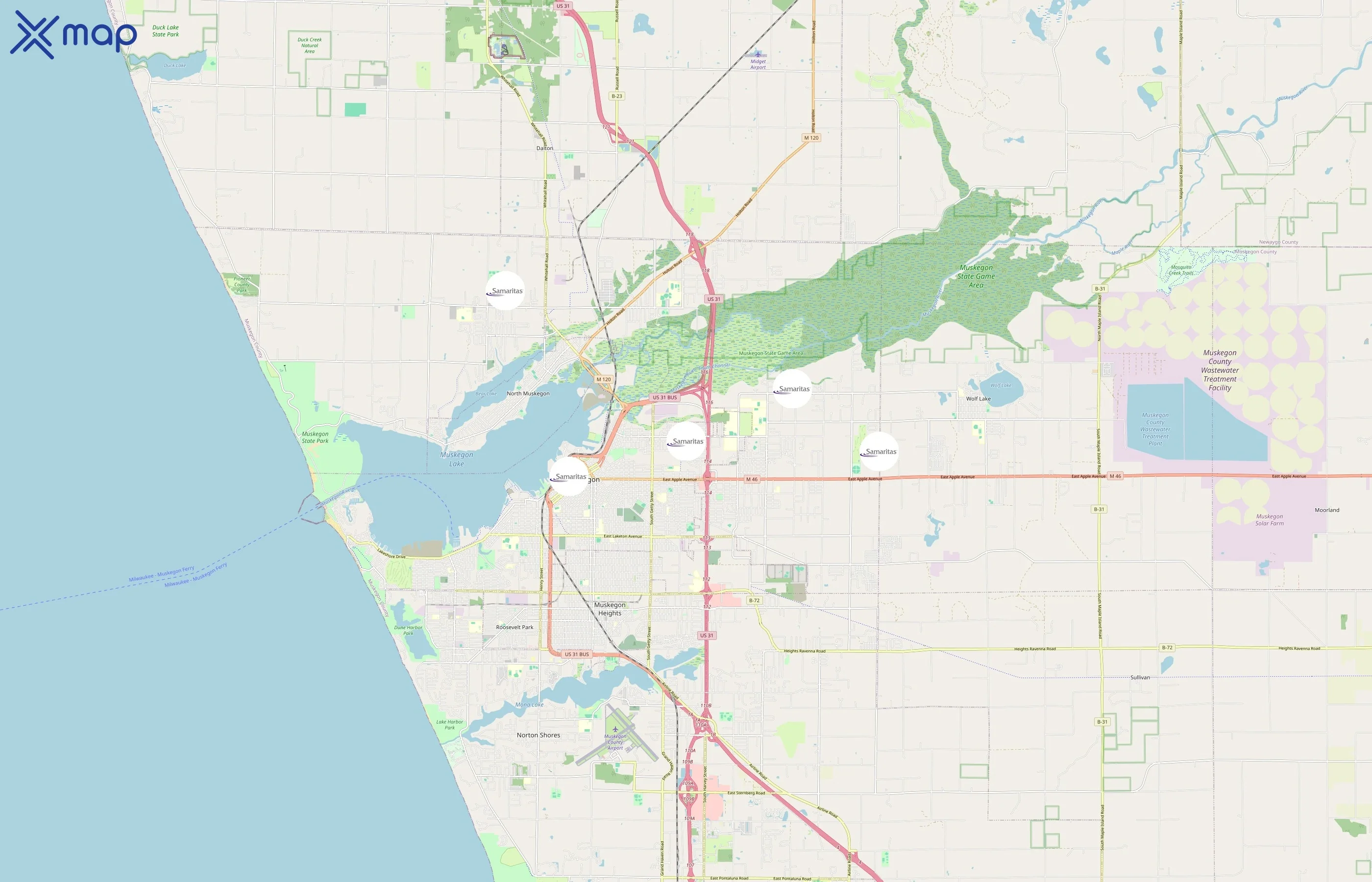 Samaritas area coverage