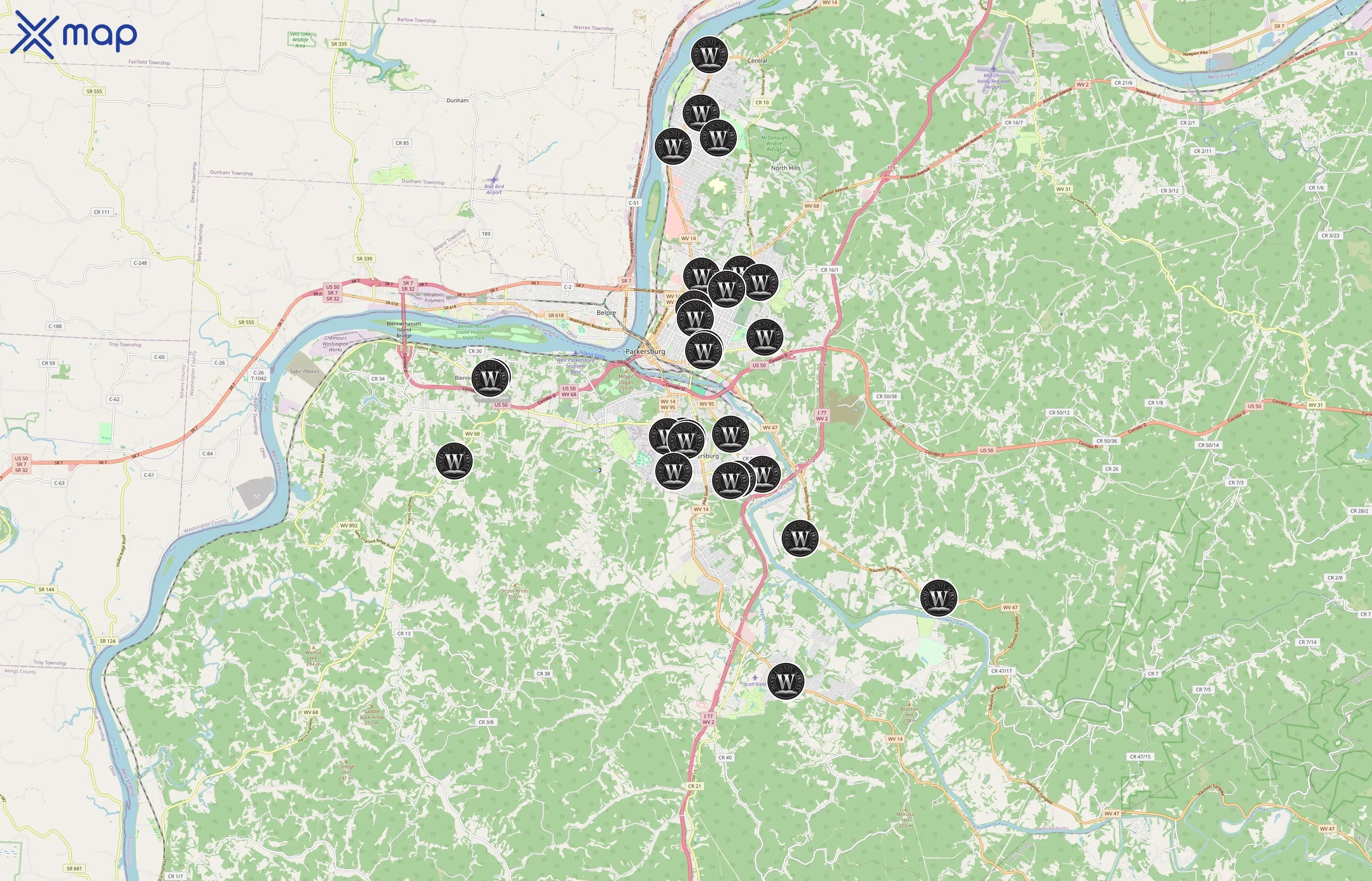 Wood County Schools area coverage