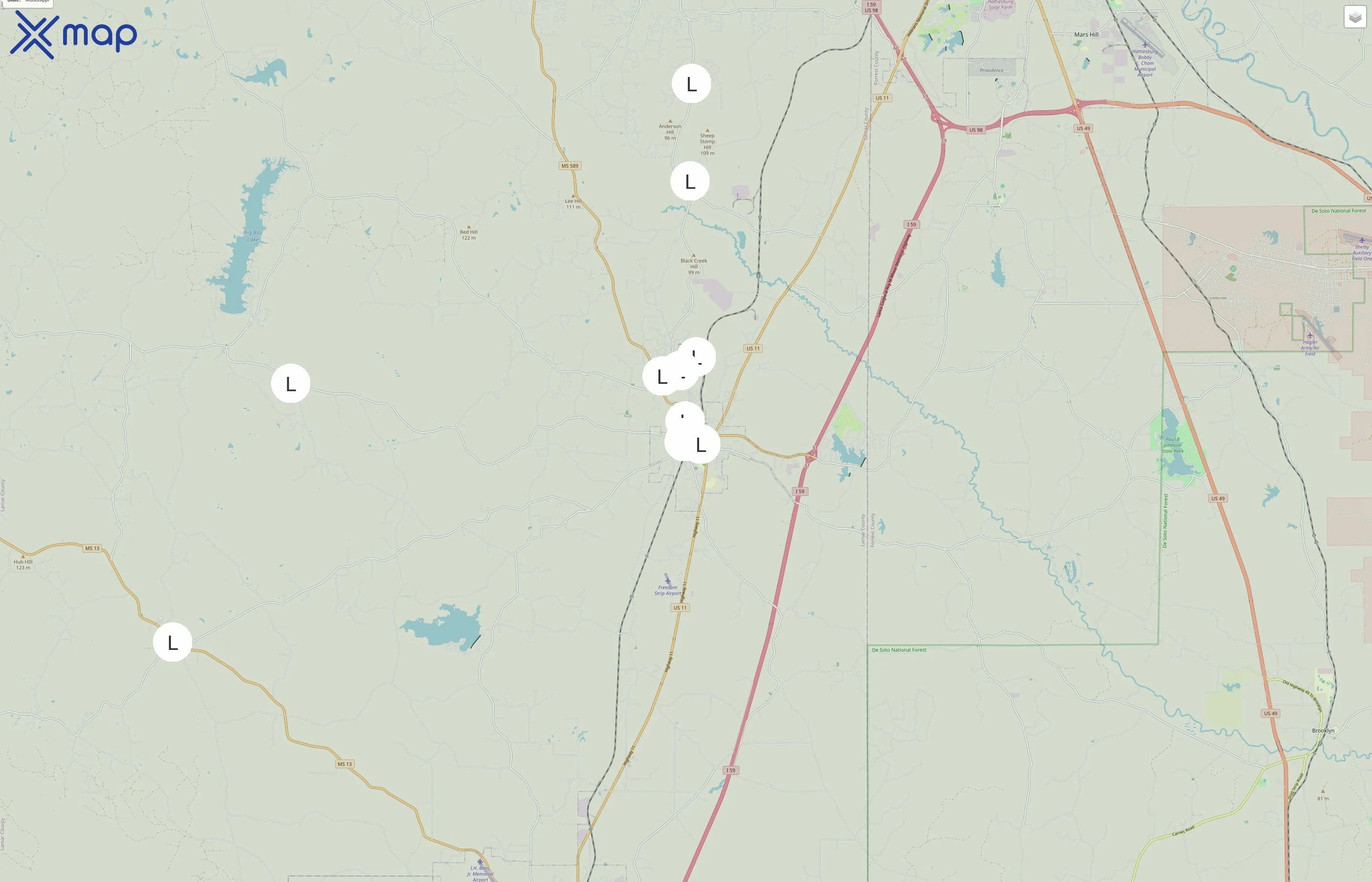 Lamar County traffic data