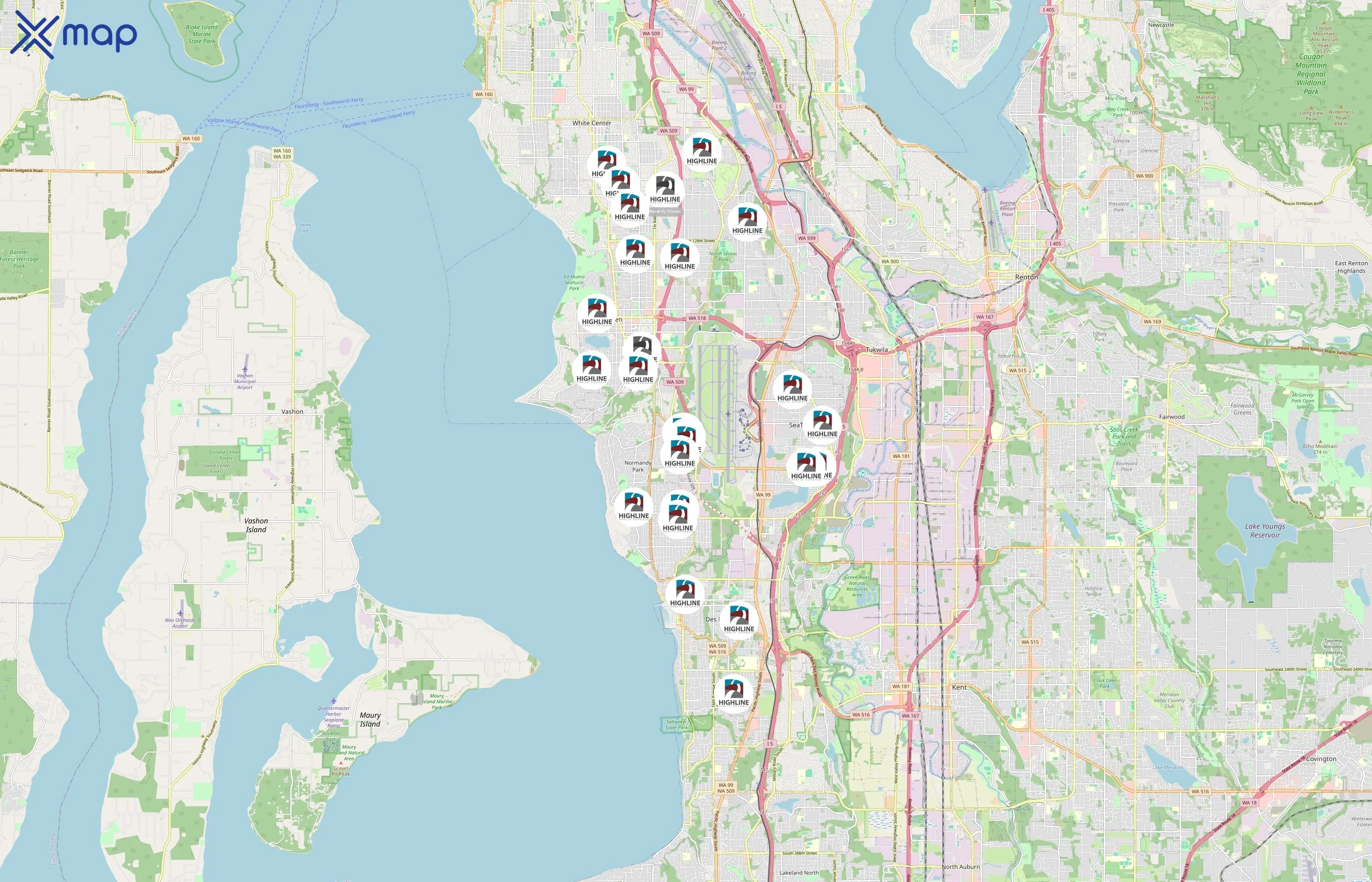 Highline Public Schools area coverage