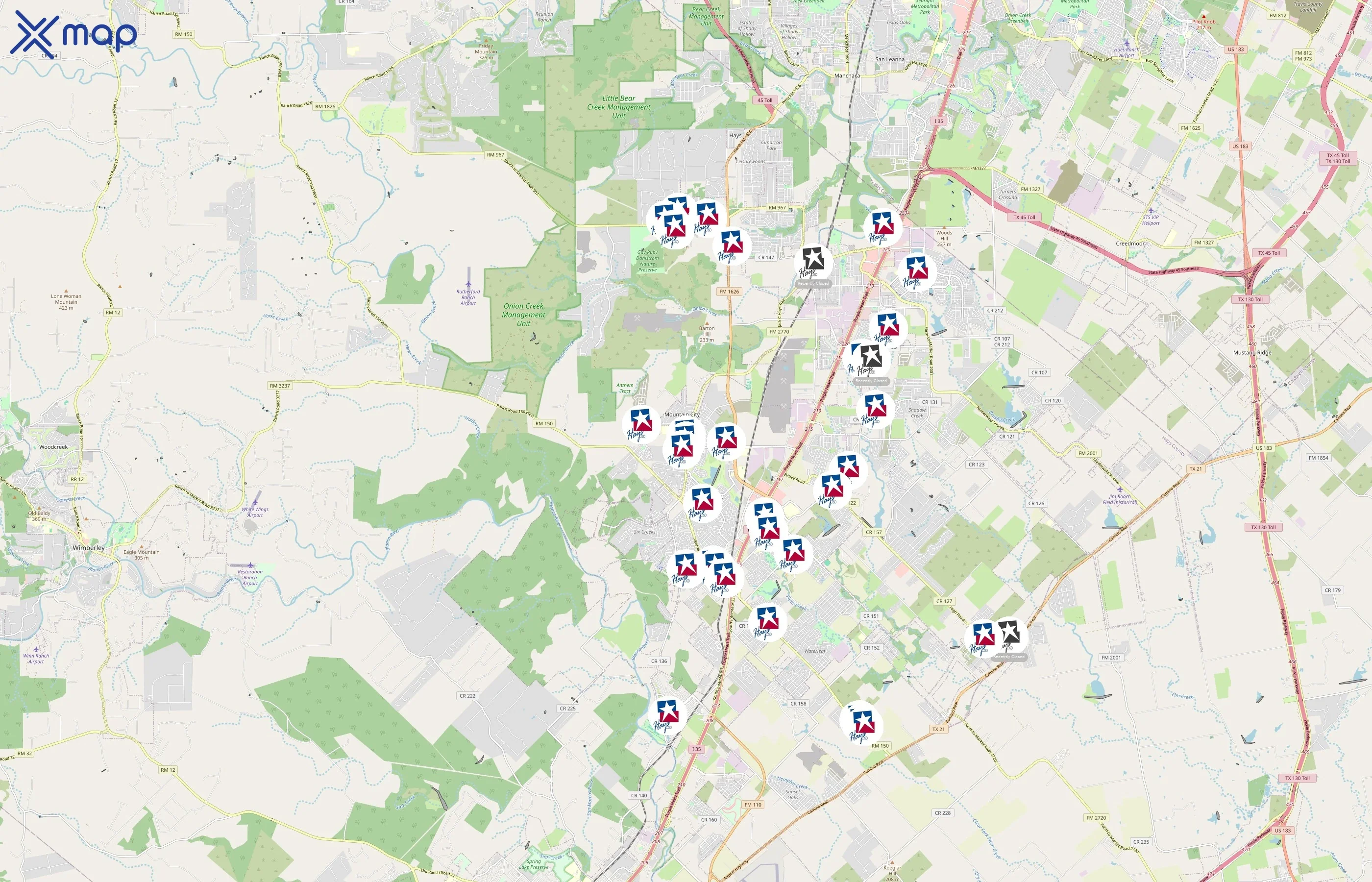 Hays Consolidated Independent School District area coverage