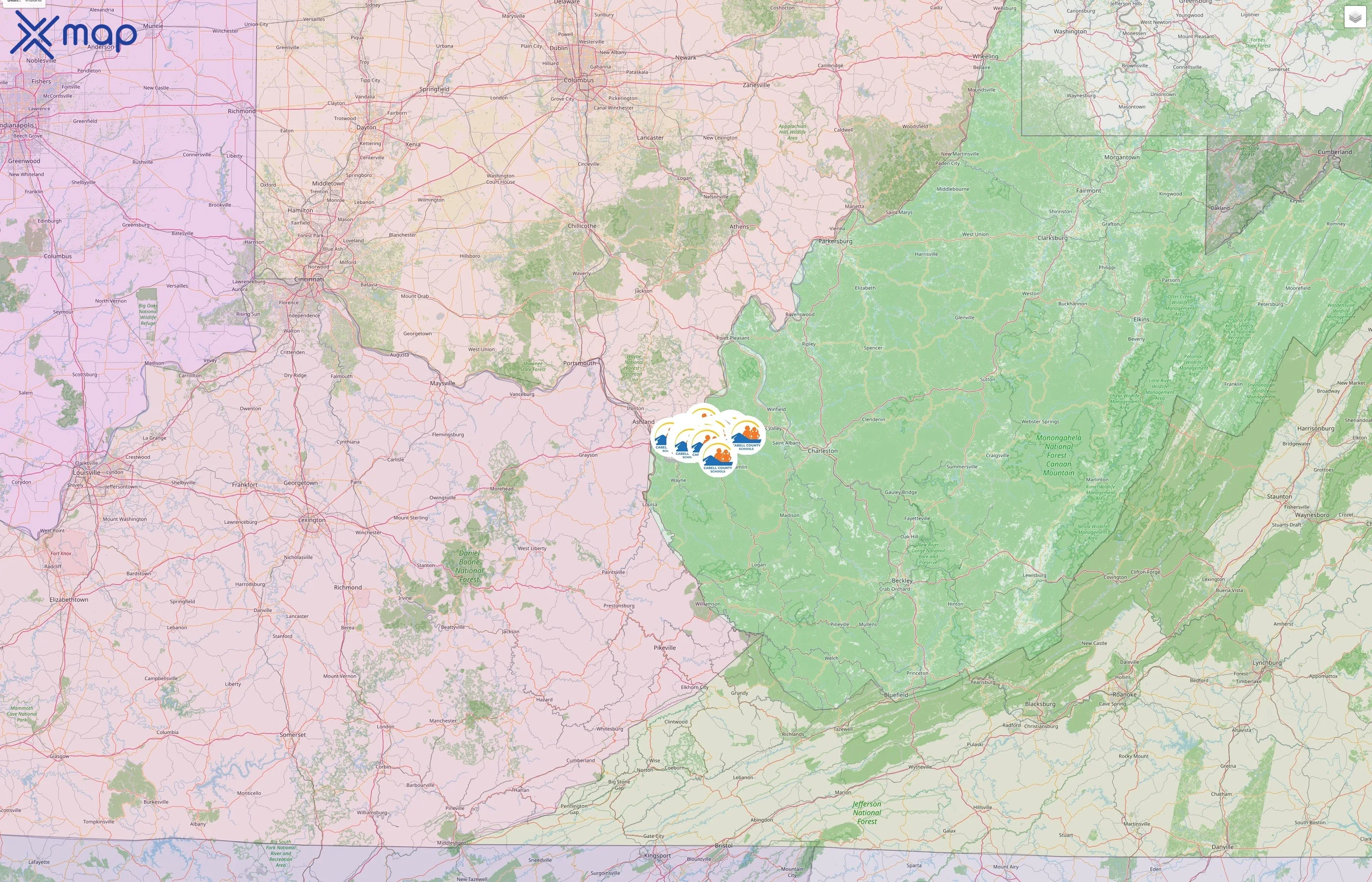 Cabell Schools street hotspots