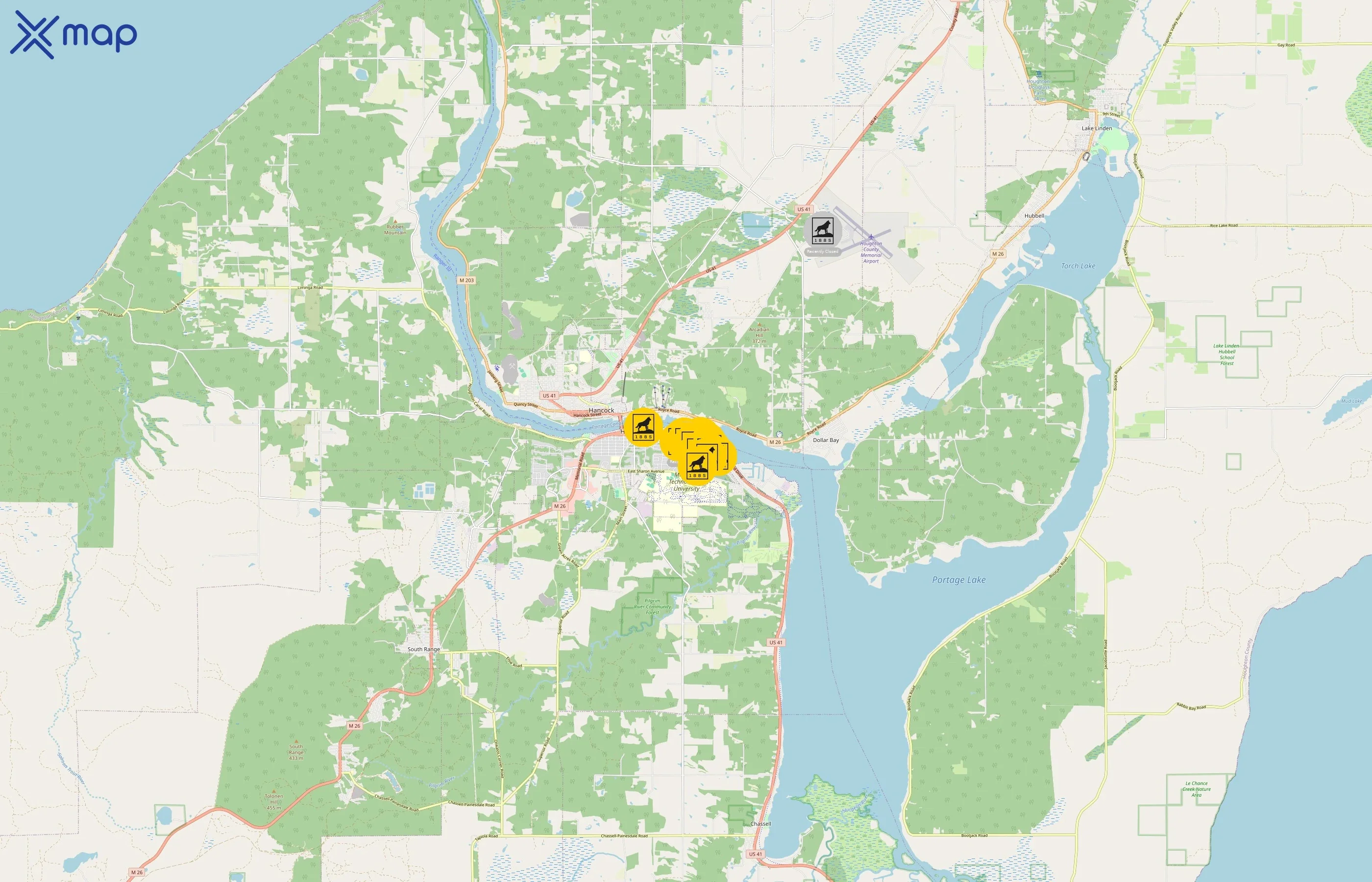Michigan Technological University area coverage