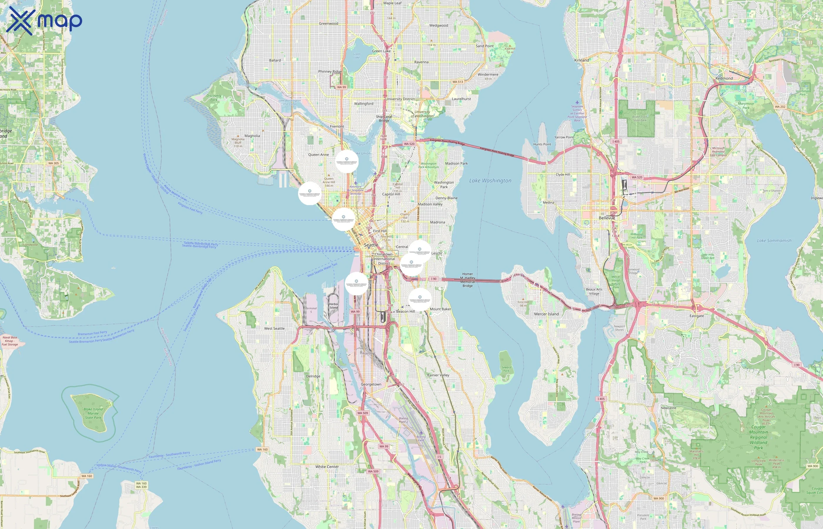 Catholic Community Services of Western Washington area coverage