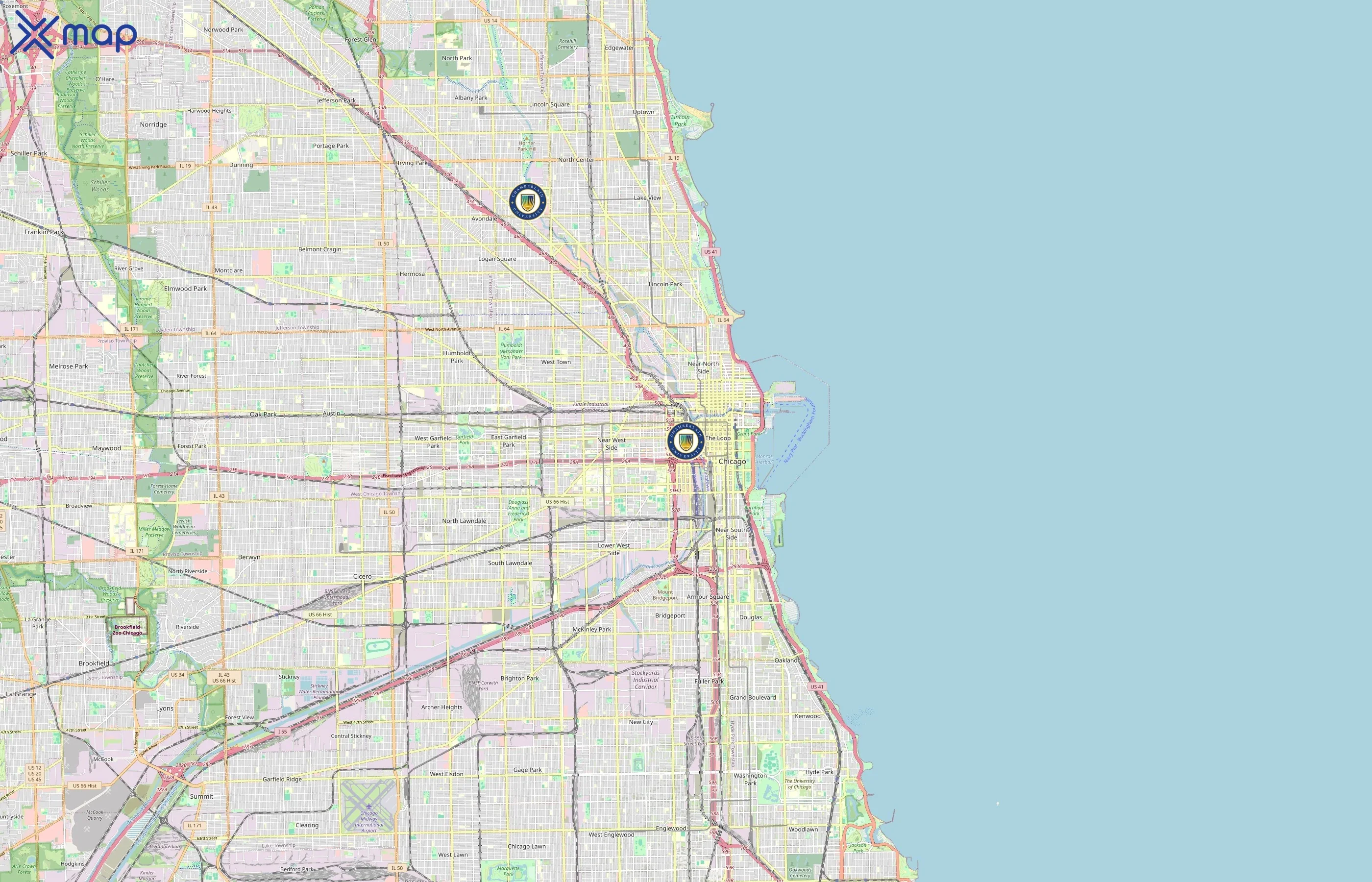 Chamberlain University area coverage