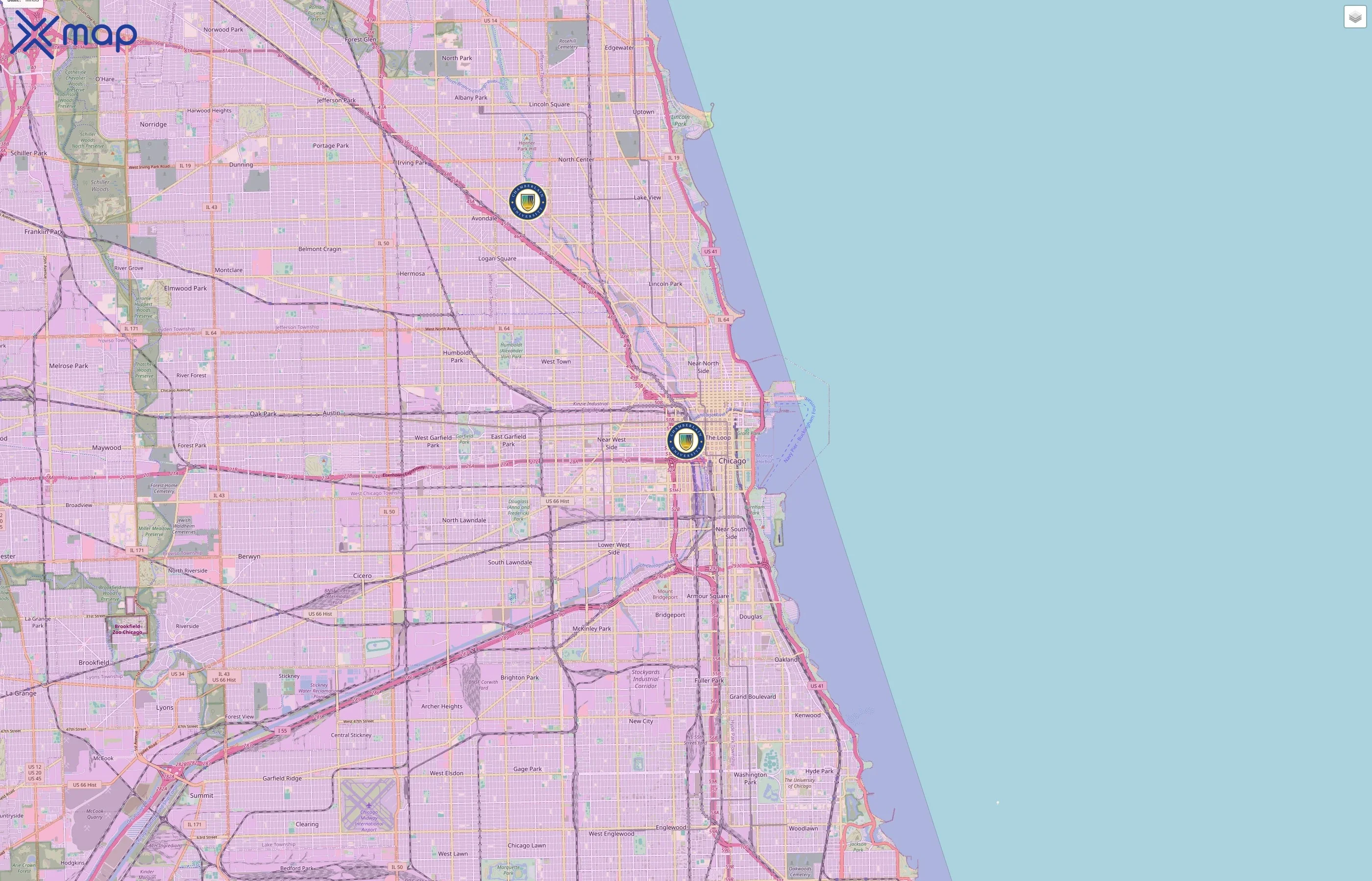 Chamberlain University traffic data