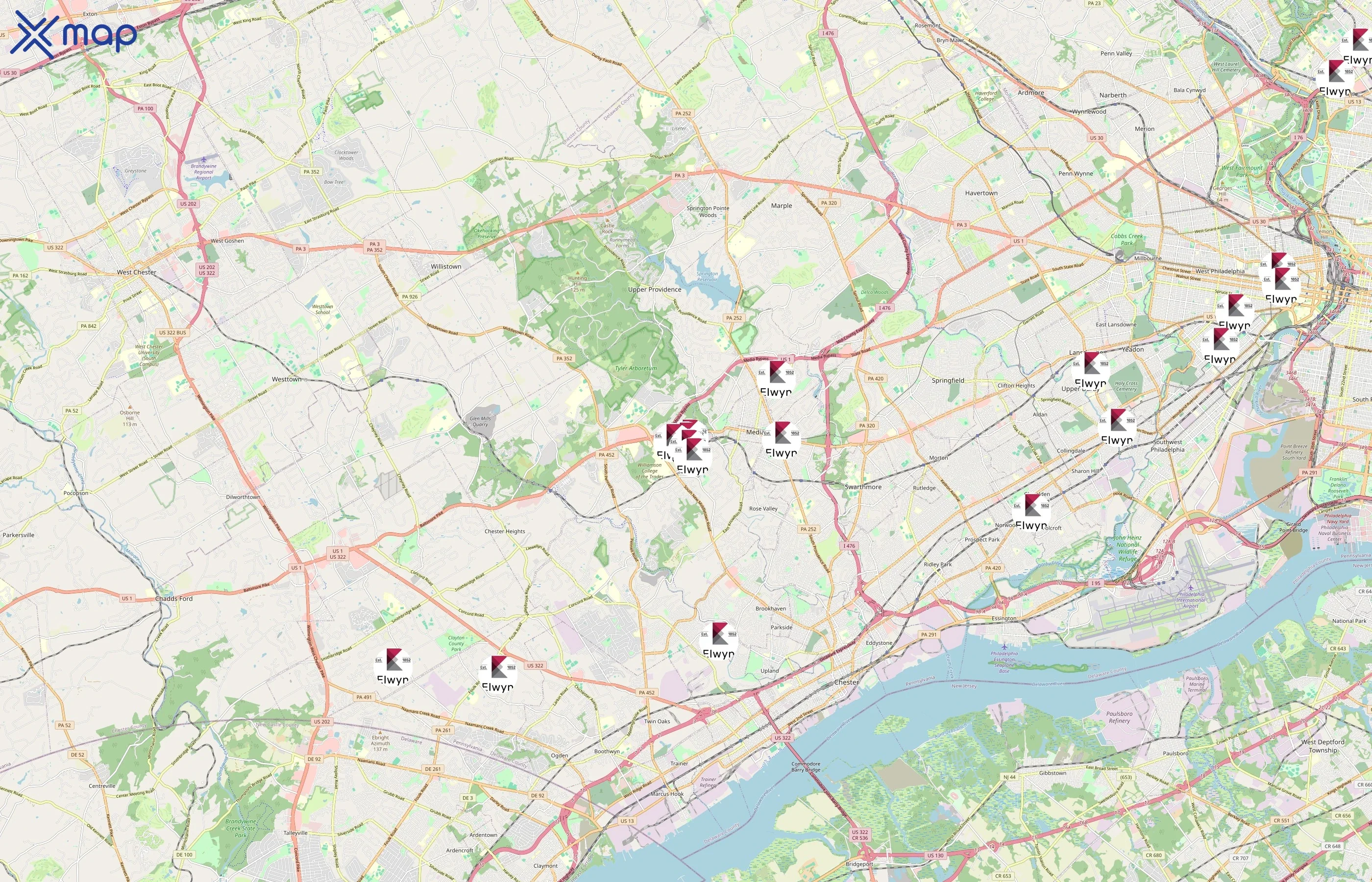 Elwyn area coverage