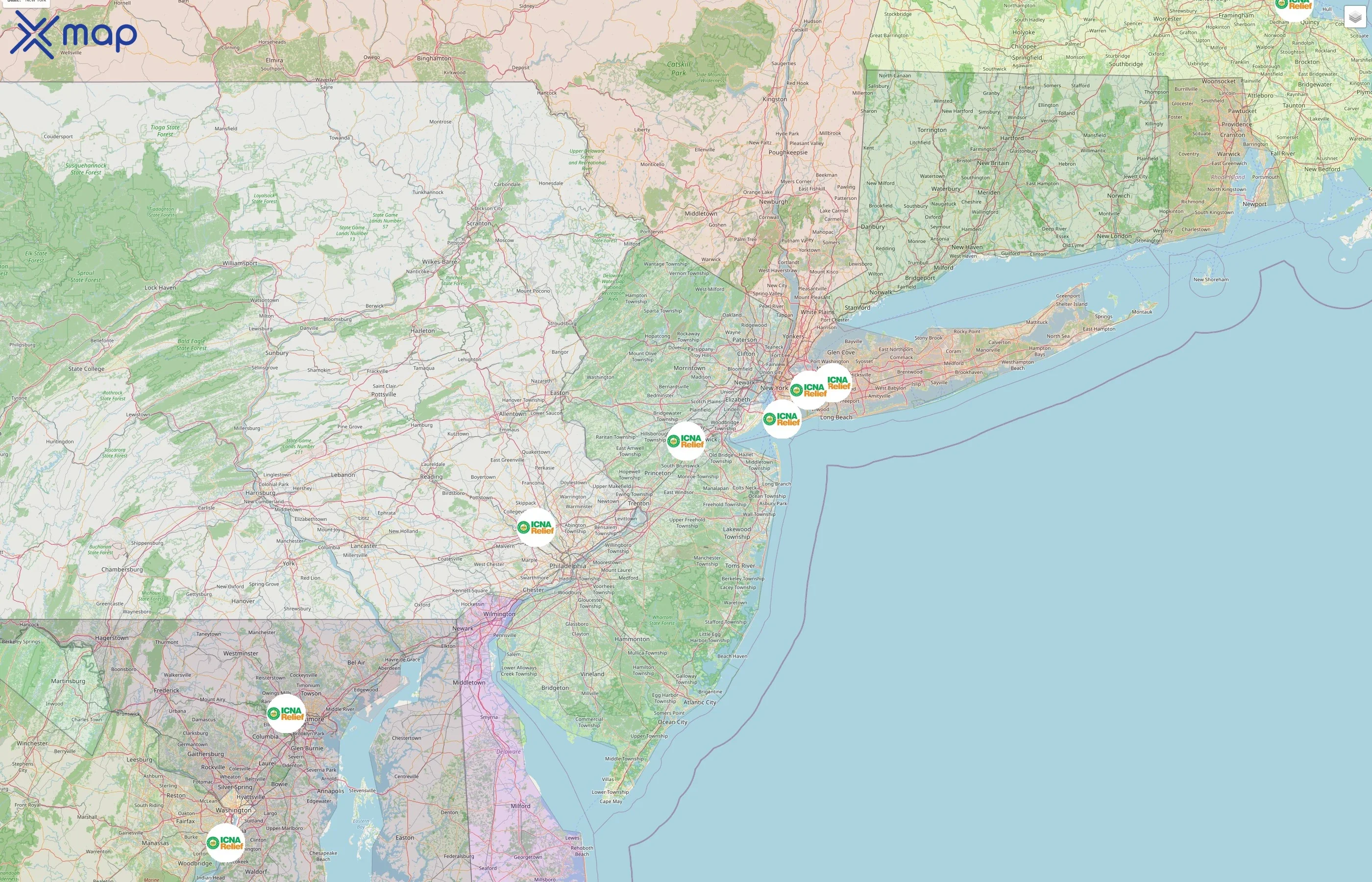 ICNA Relief street hotspots