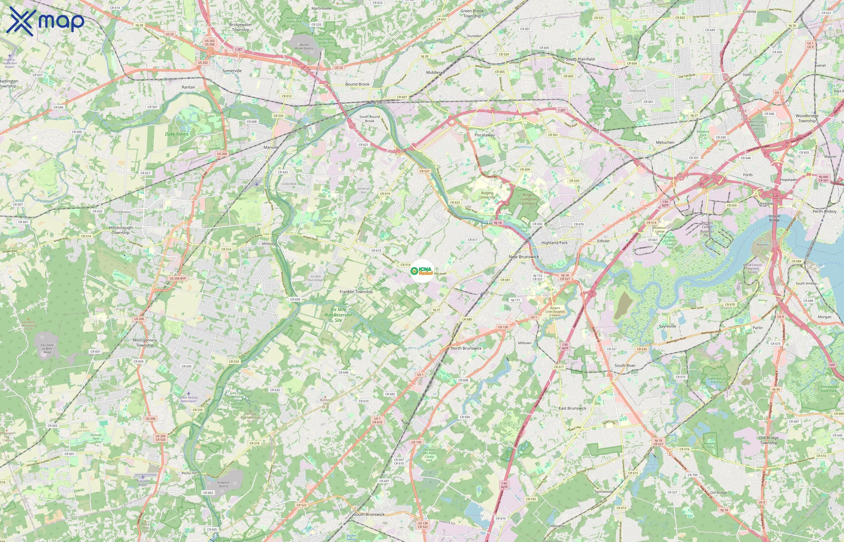 ICNA Relief area coverage